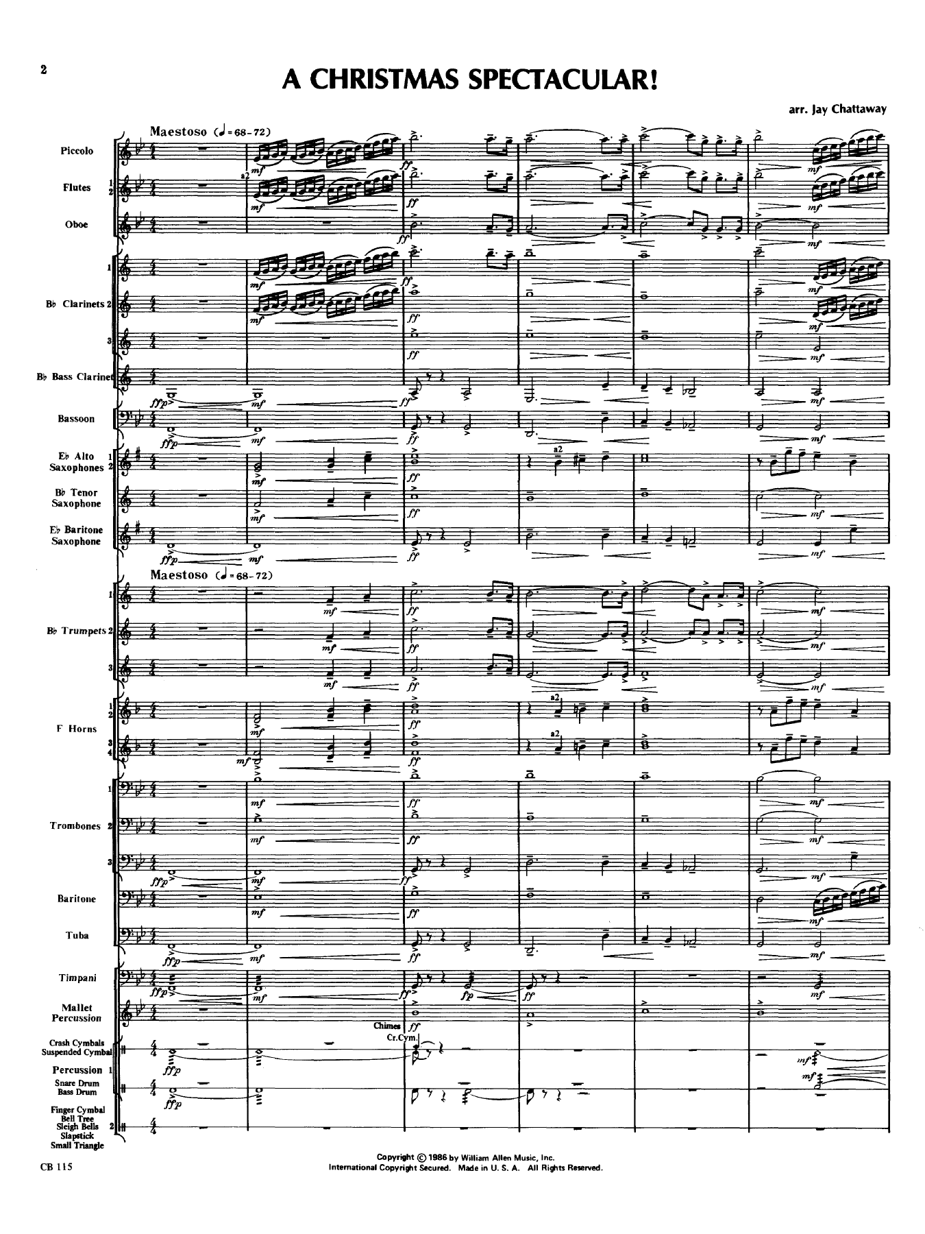A Christmas Spectacular! — sheet music preview
