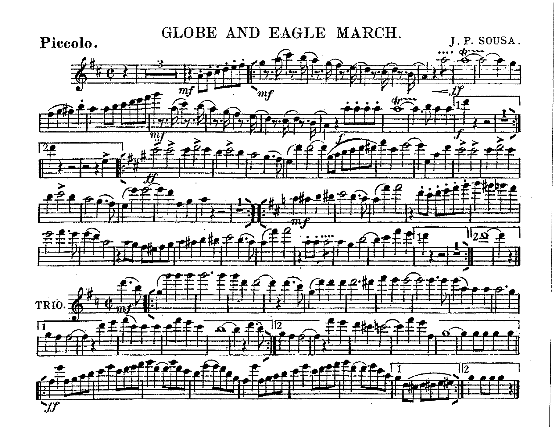Globe And Eagle March (Jay Chattaway) John Philip Sousa — page 2