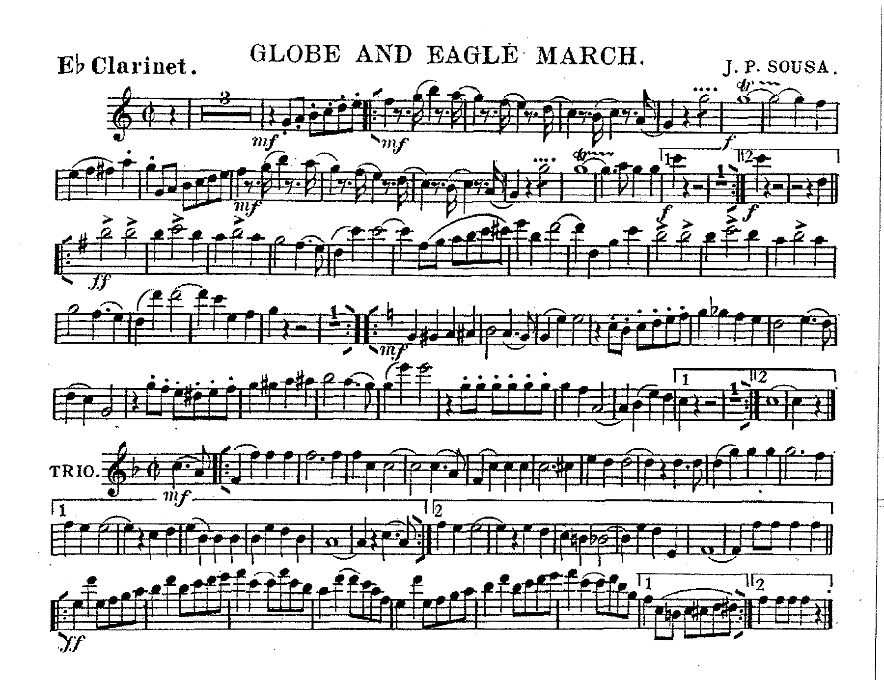 Globe And Eagle March (Jay Chattaway) John Philip Sousa — page 3