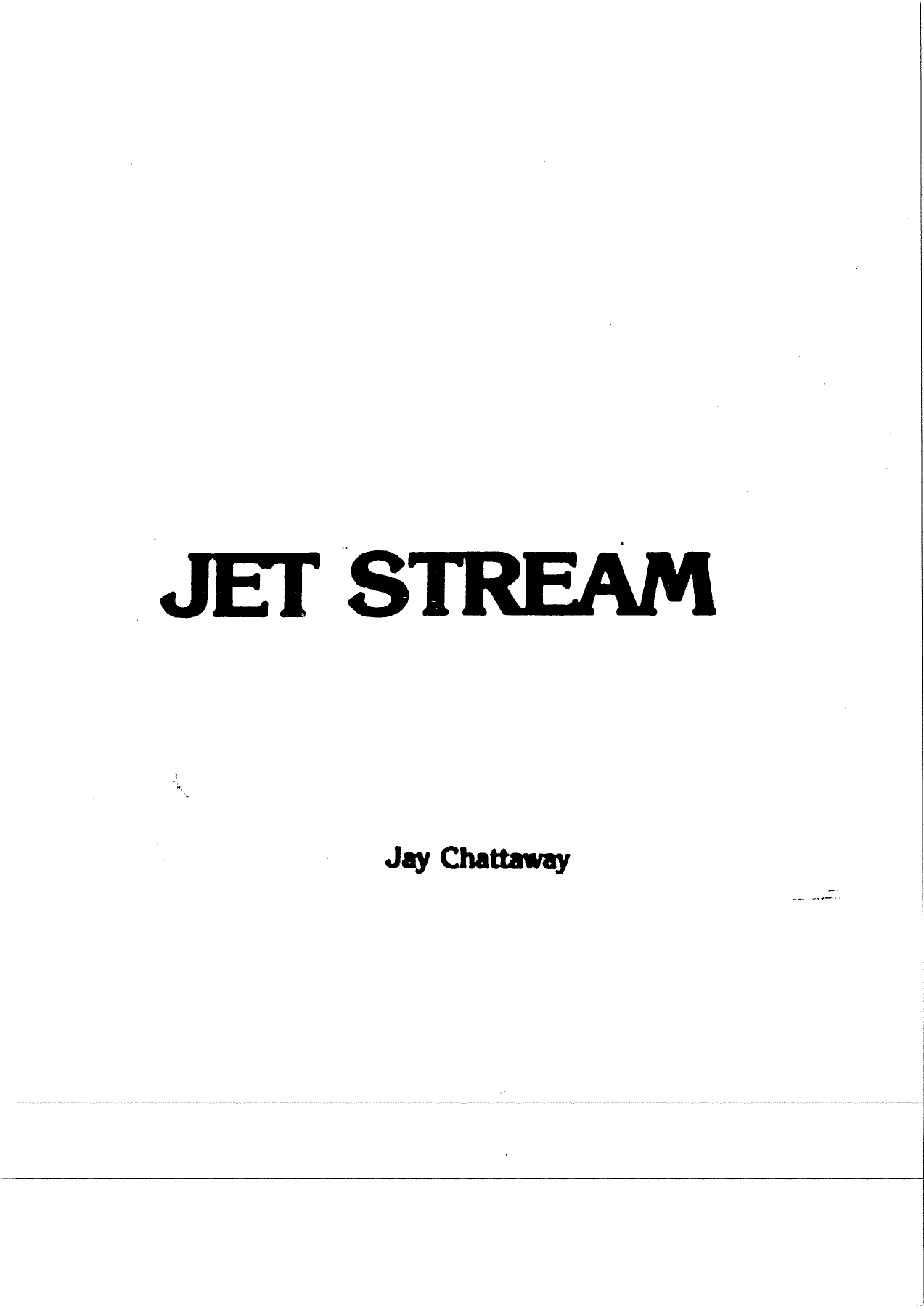 Jet Stream — concert_band sheet music arranged by J.Chattaway | Swing