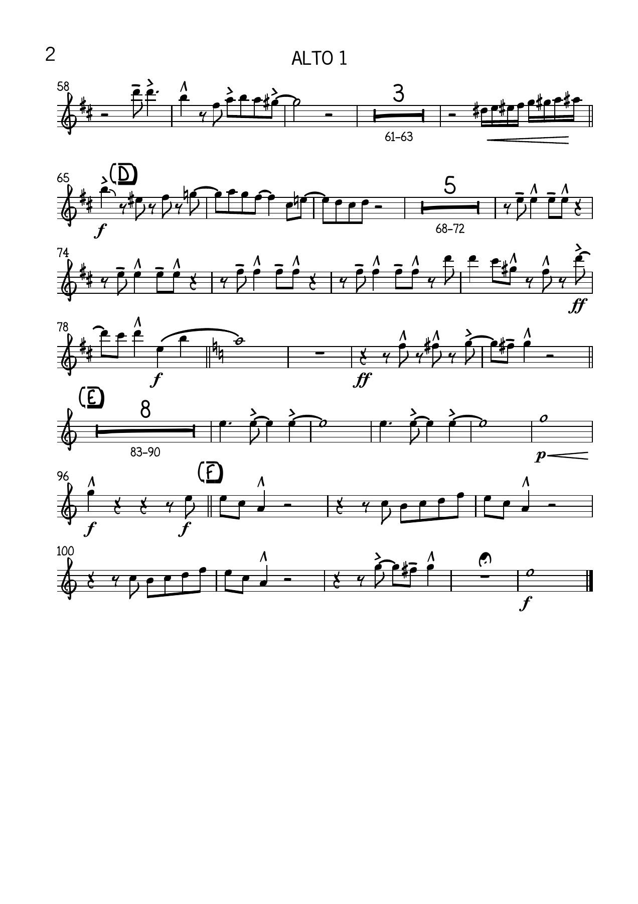 Nature Boy - Alto — page 2