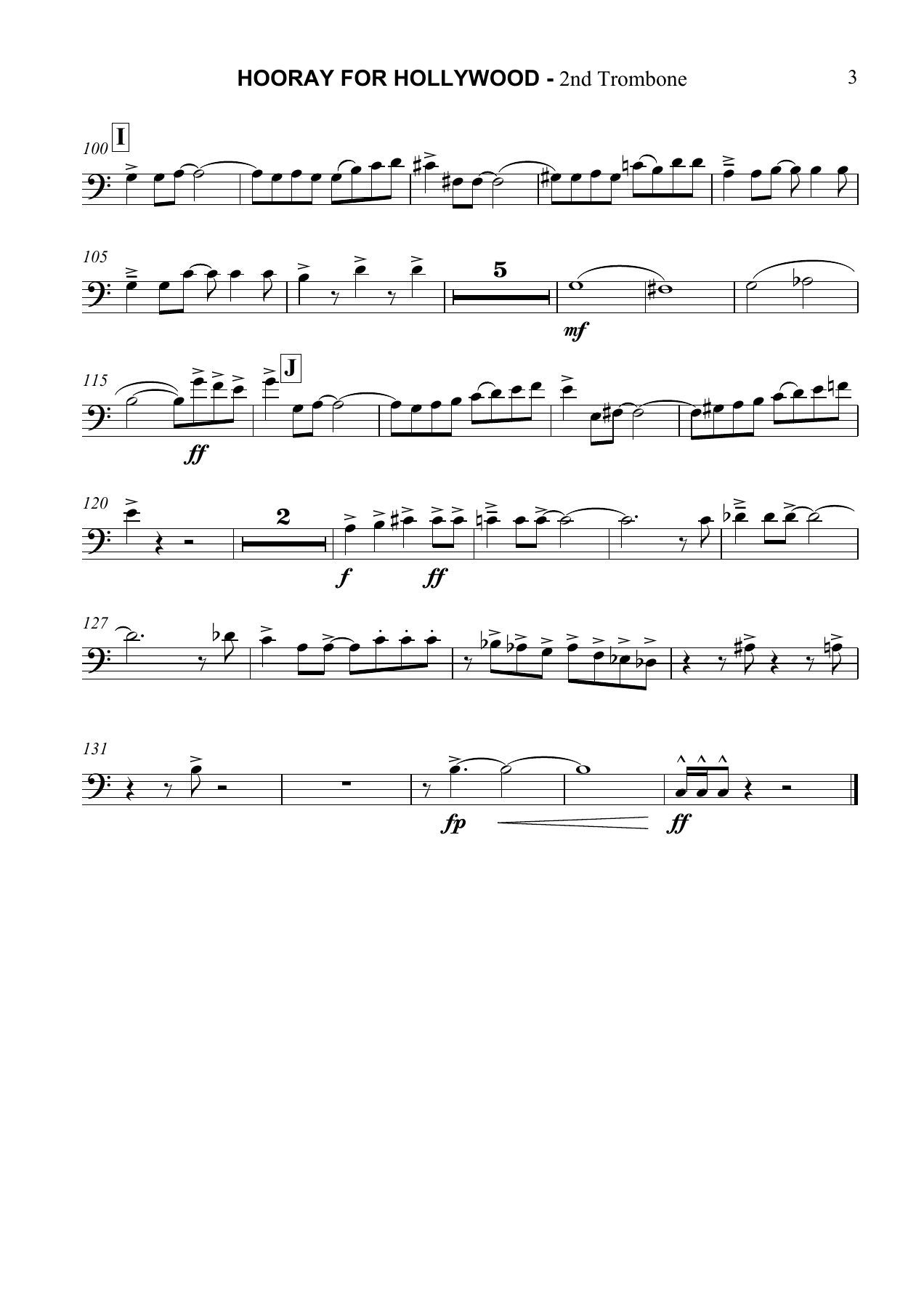 Hooray for Hollywood 2nd Trombone — page 3