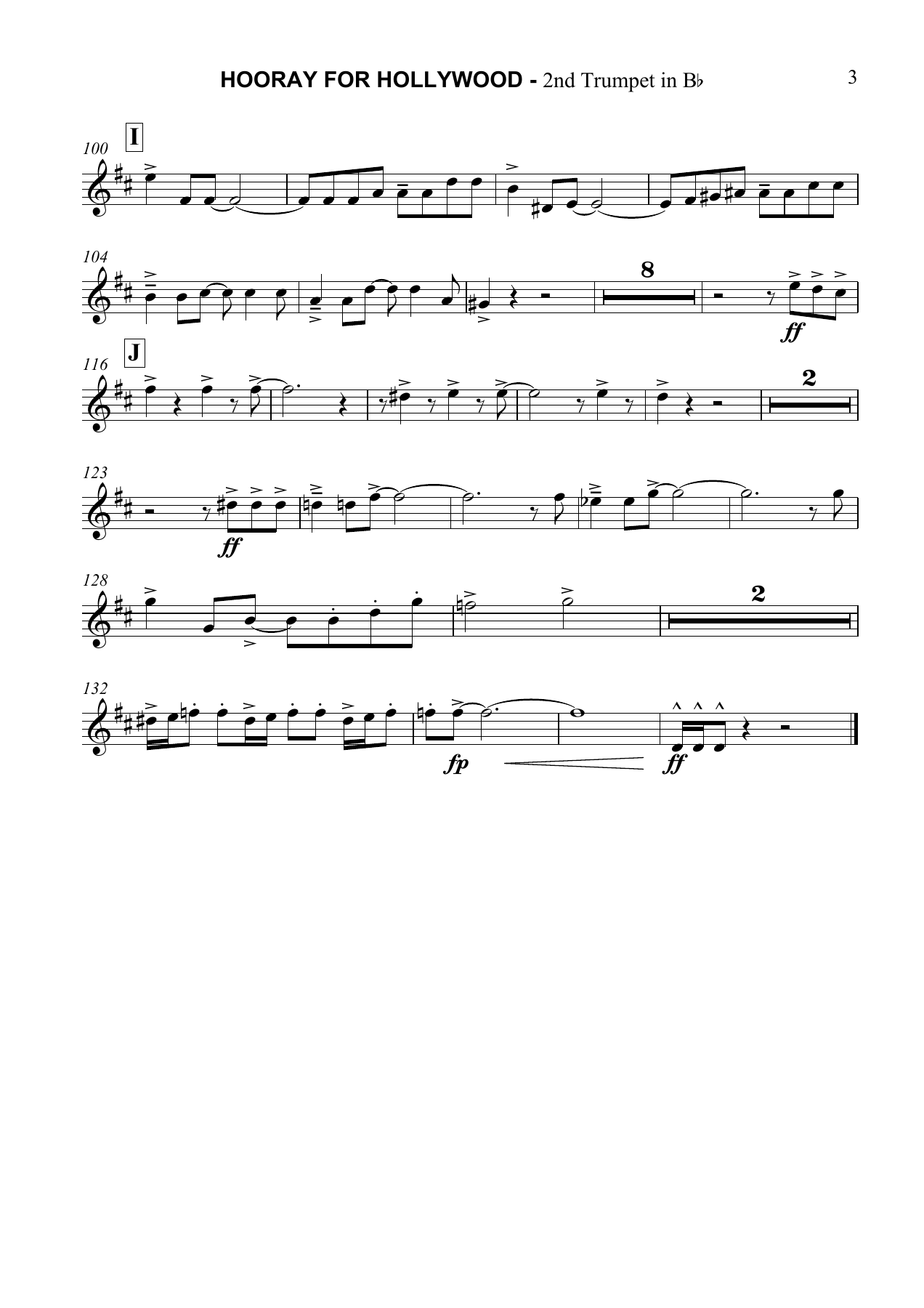 Hooray for Hollywood 2nd Trumpet in Bb — page 3