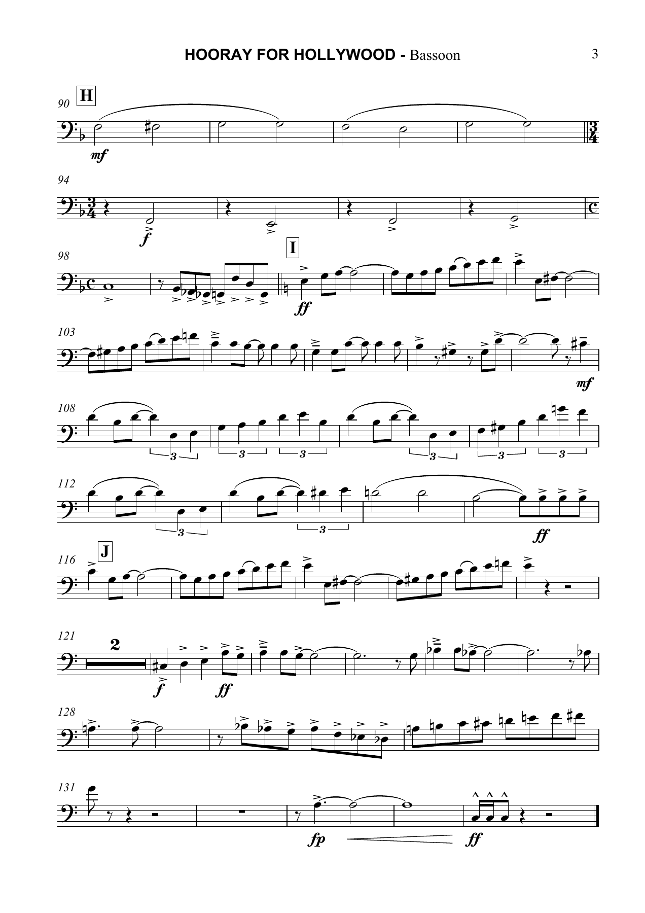 Hooray for Hollywood Bassoon — page 3