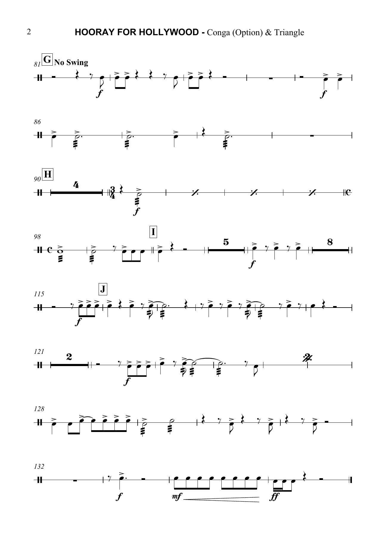 Hooray for Hollywood Conga Option & Triangle — page 2