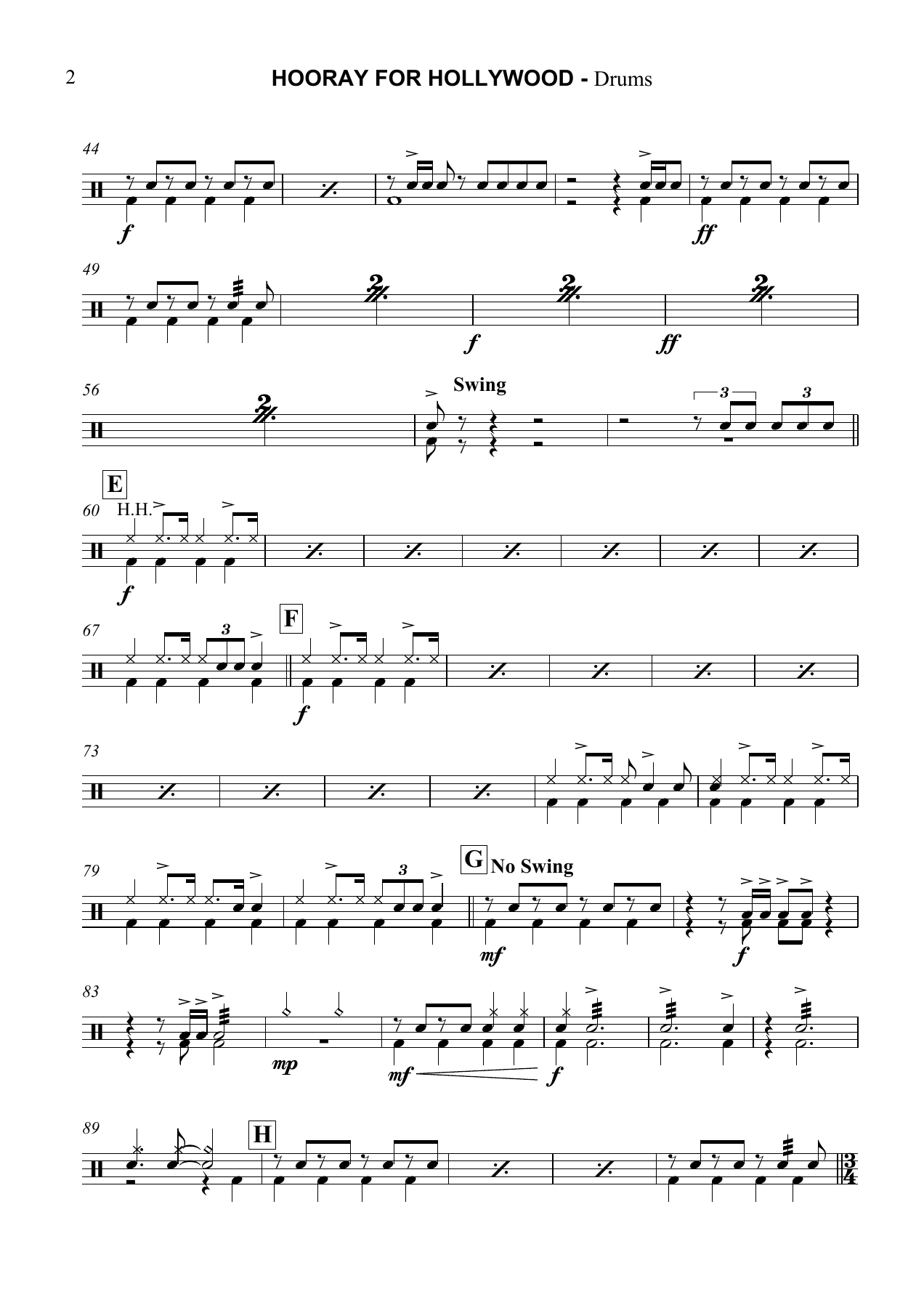 Hooray for Hollywood Drums — page 2