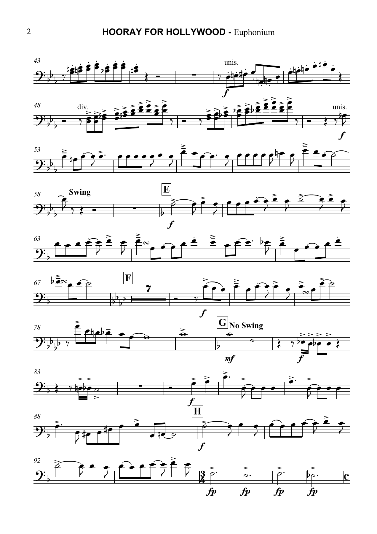 Hooray for Hollywood Euphonium — page 2