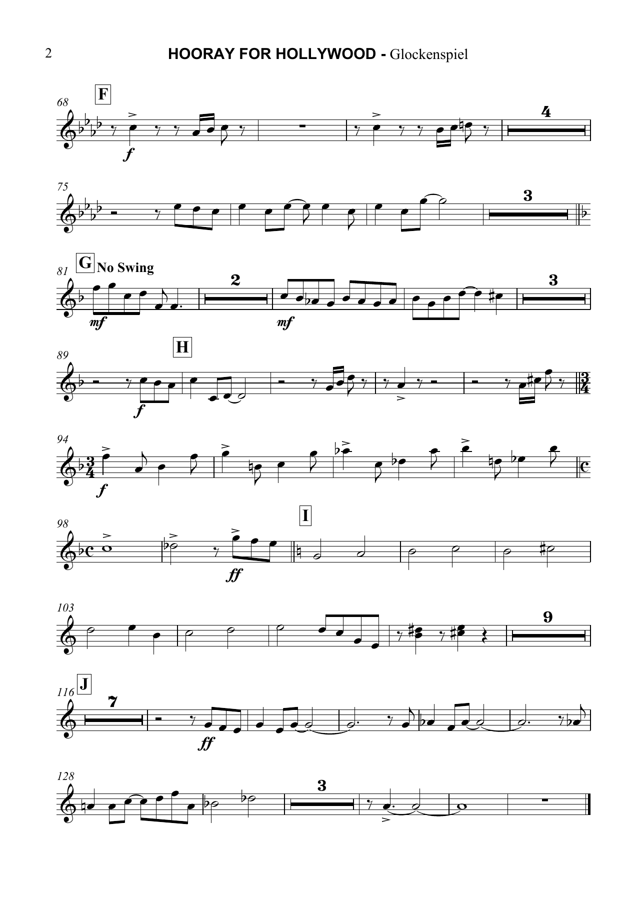Hooray for Hollywood Glockenspiel — page 2