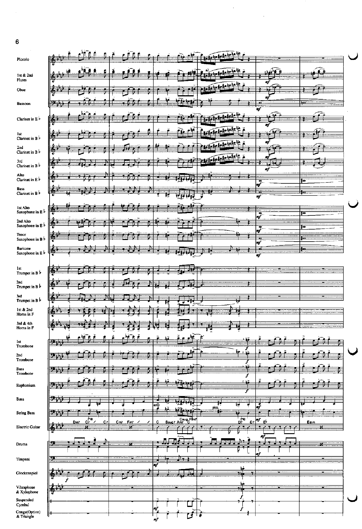 Hooray for Hollywood Guion score — page 3