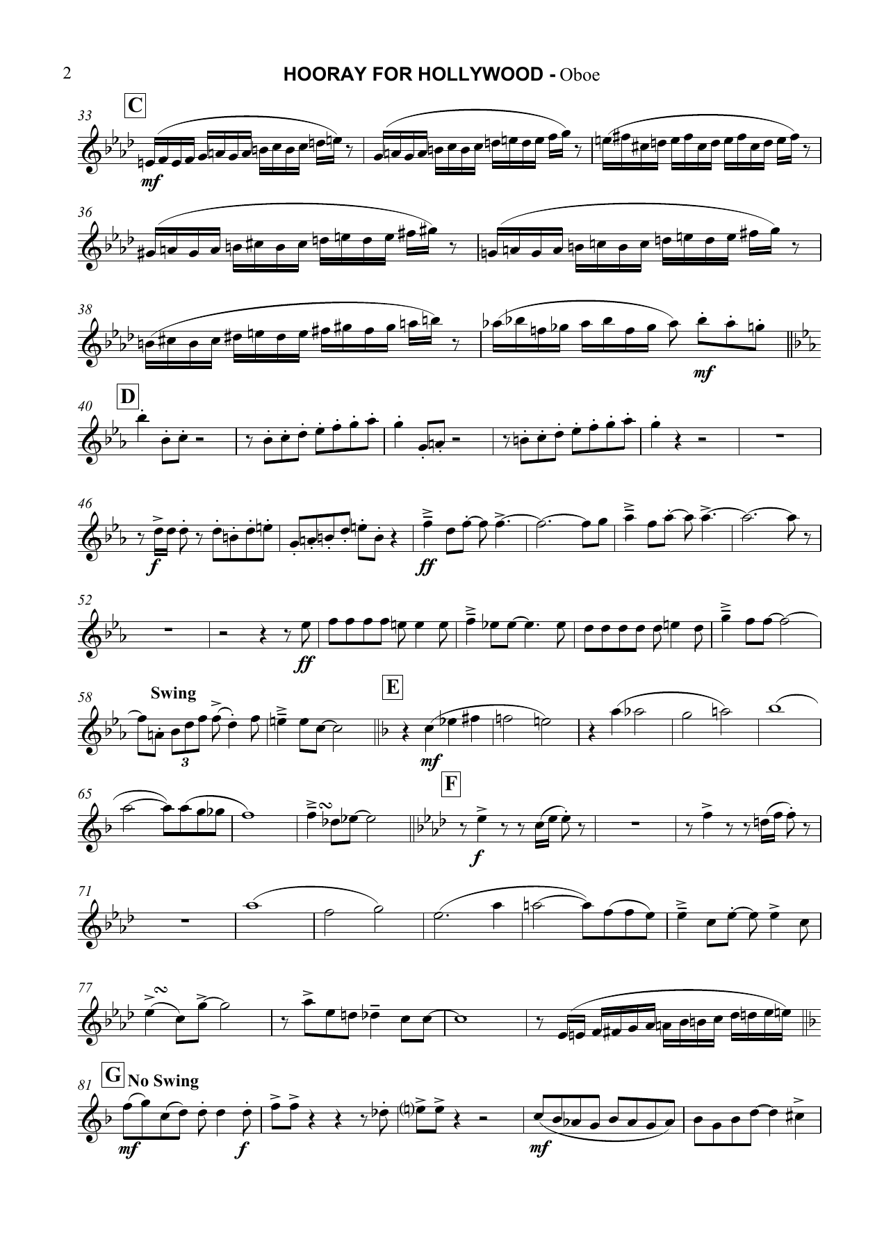 Hooray for Hollywood Oboe — page 2