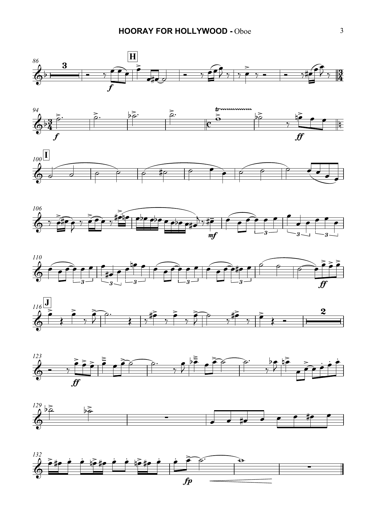 Hooray for Hollywood Oboe — page 3