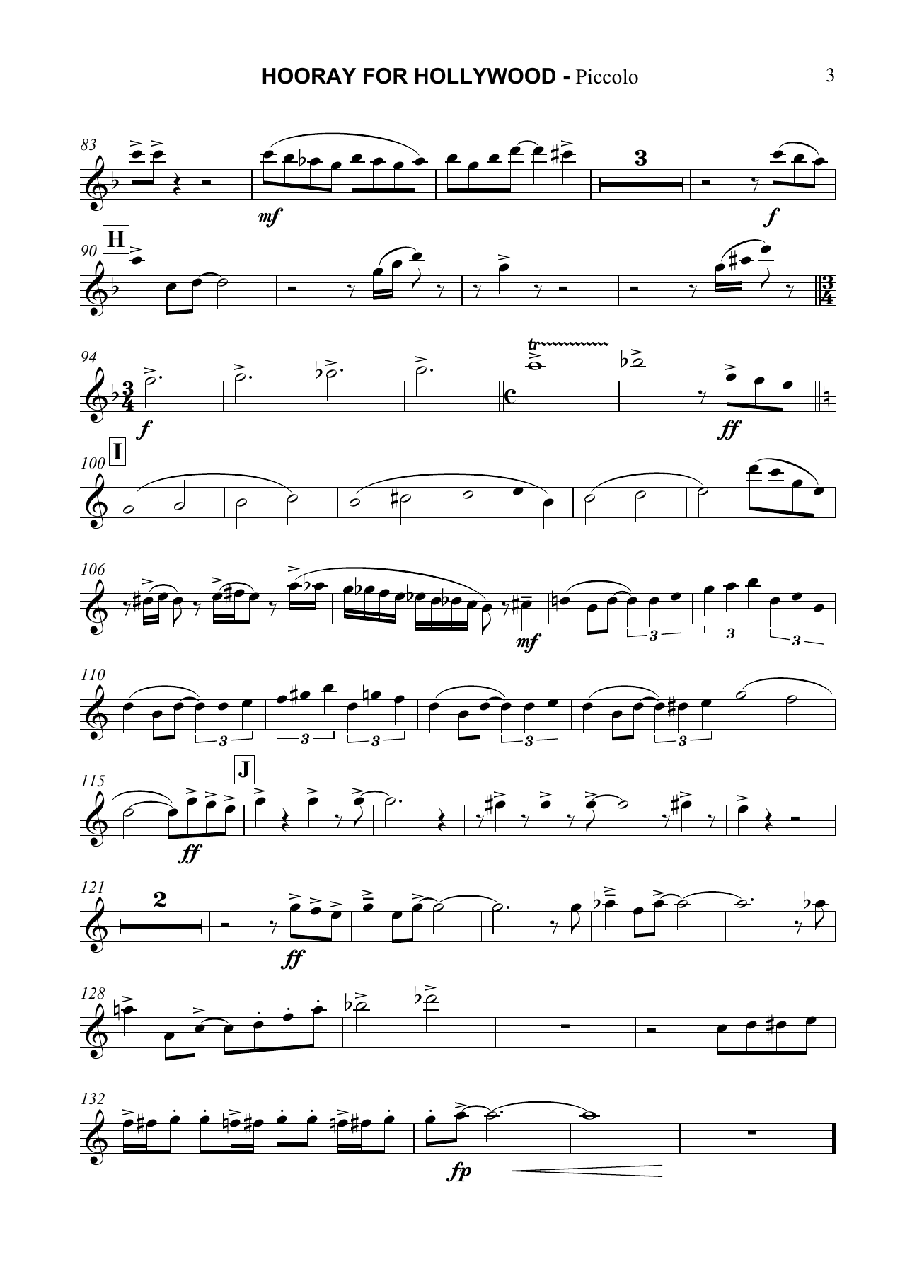 Hooray for Hollywood Piccolo — page 3