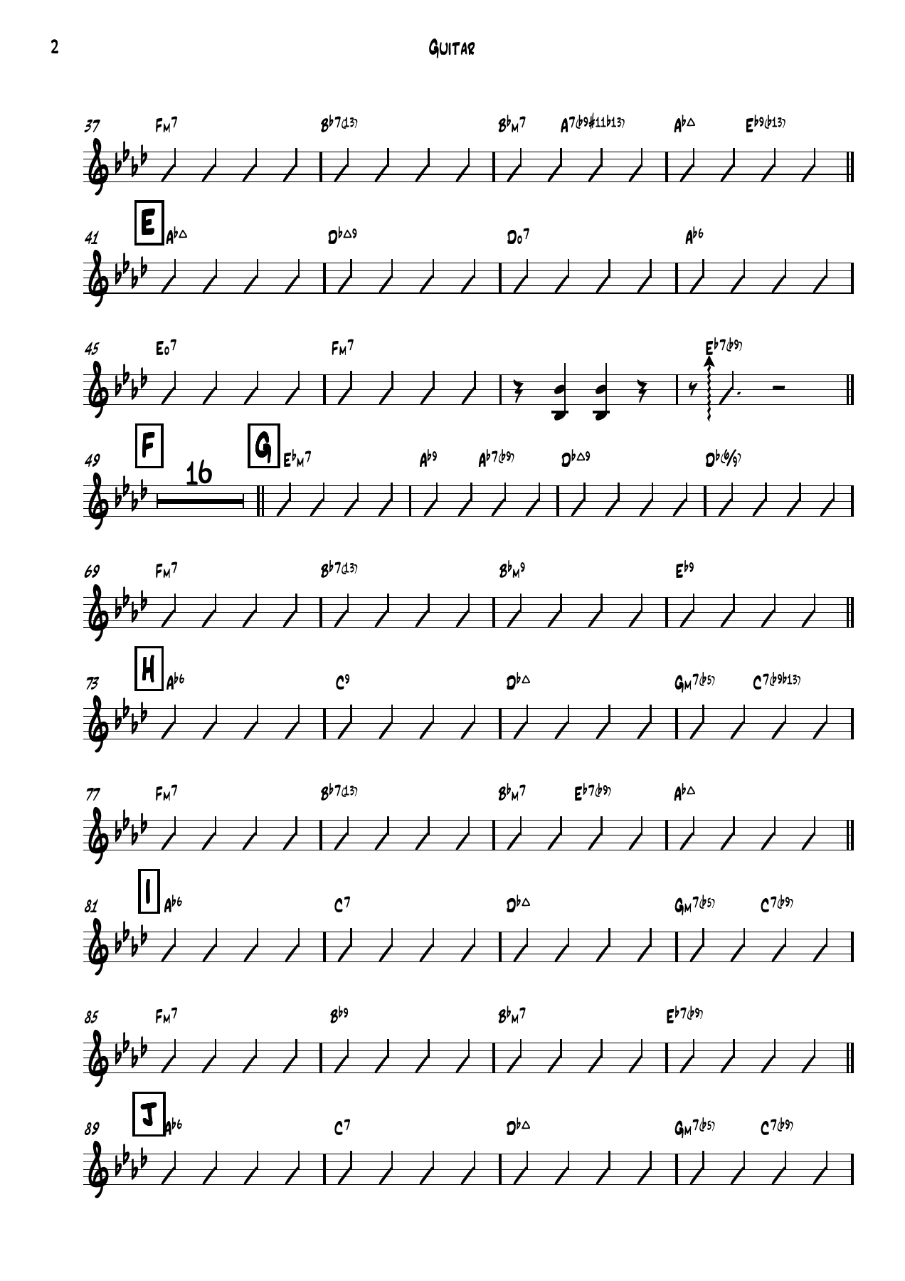 On the sunny side of the street Guitar — page 2