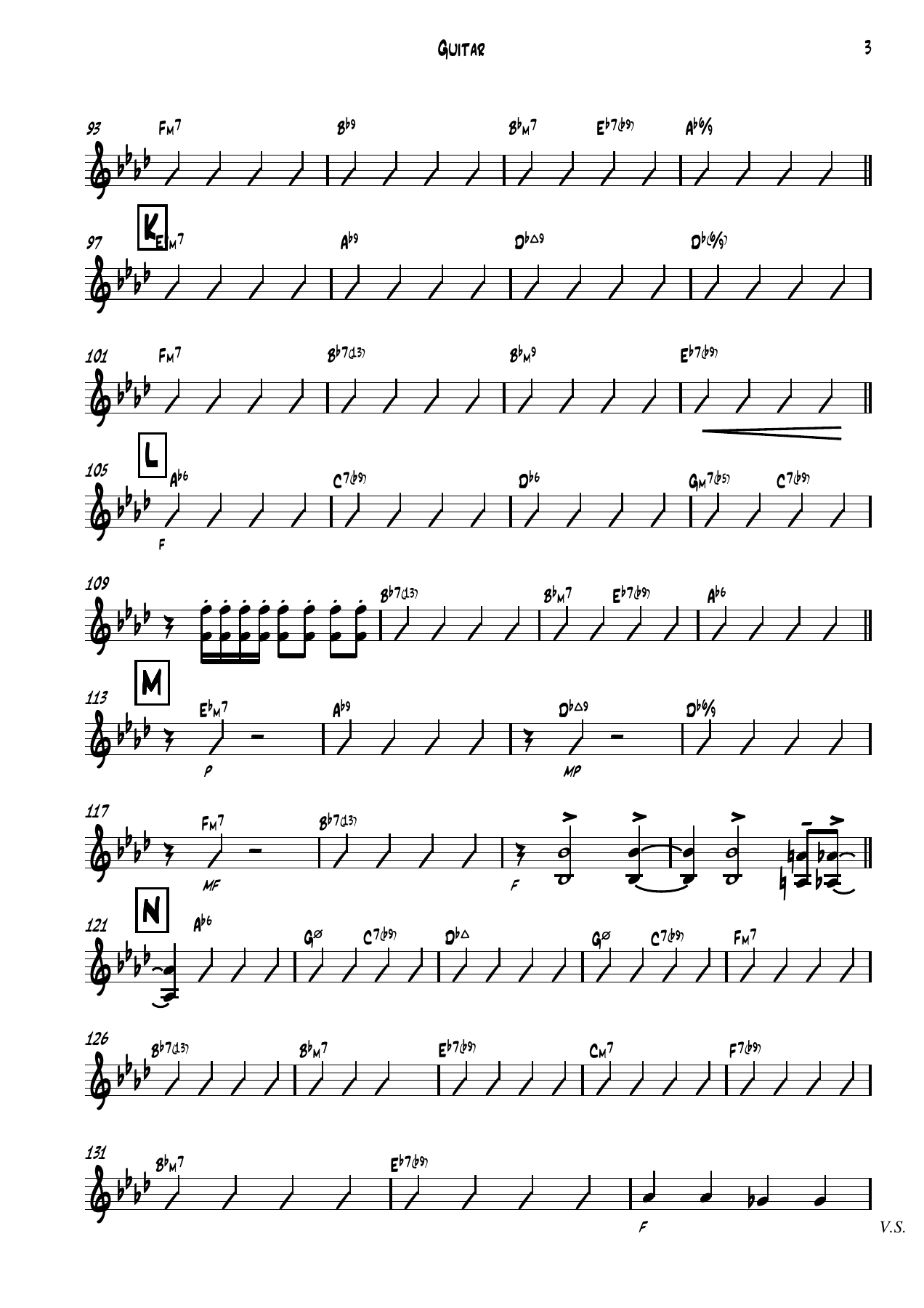 On the sunny side of the street Guitar — page 3