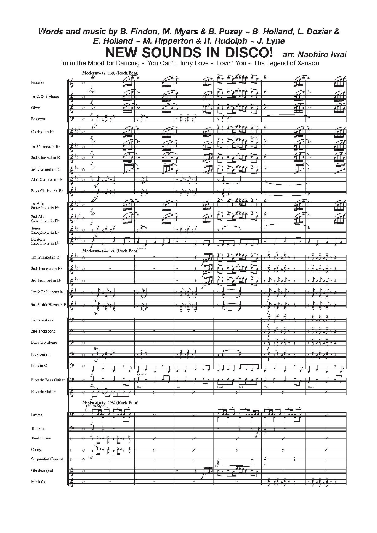 New Sound In Disco — sheet music cover (first page)