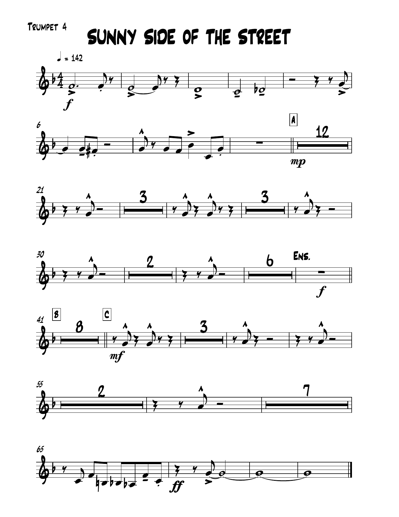04 Trumpet — sheet music cover (first page)