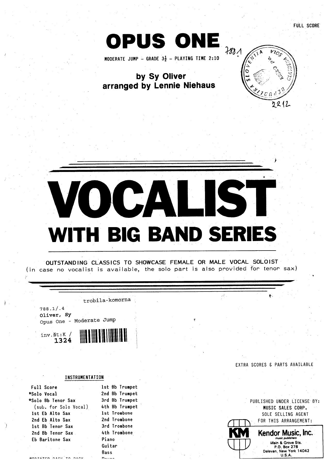 Oliver Sy-opus One-partitura — sheet music preview