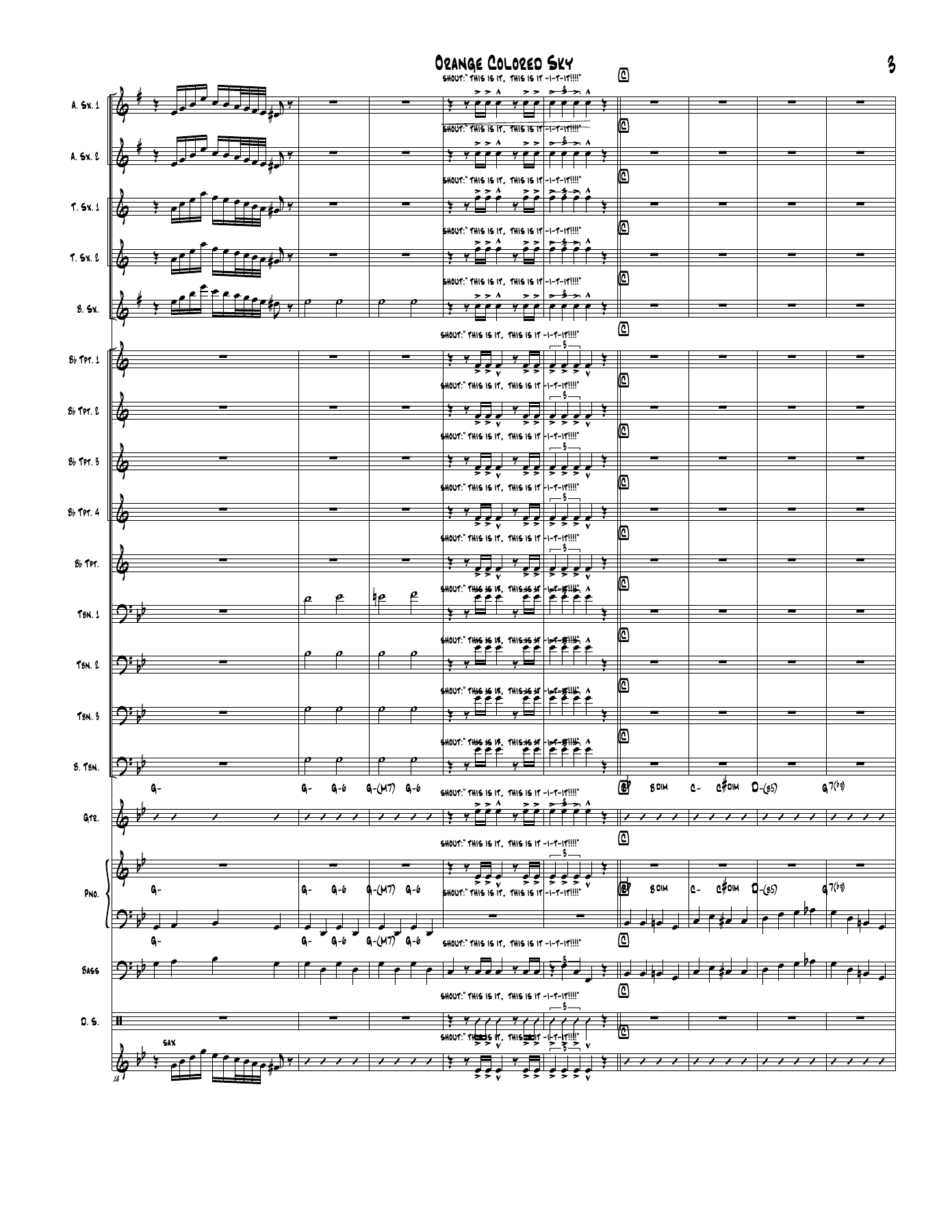 Orange Colored Sky Jazz Ens — page 3