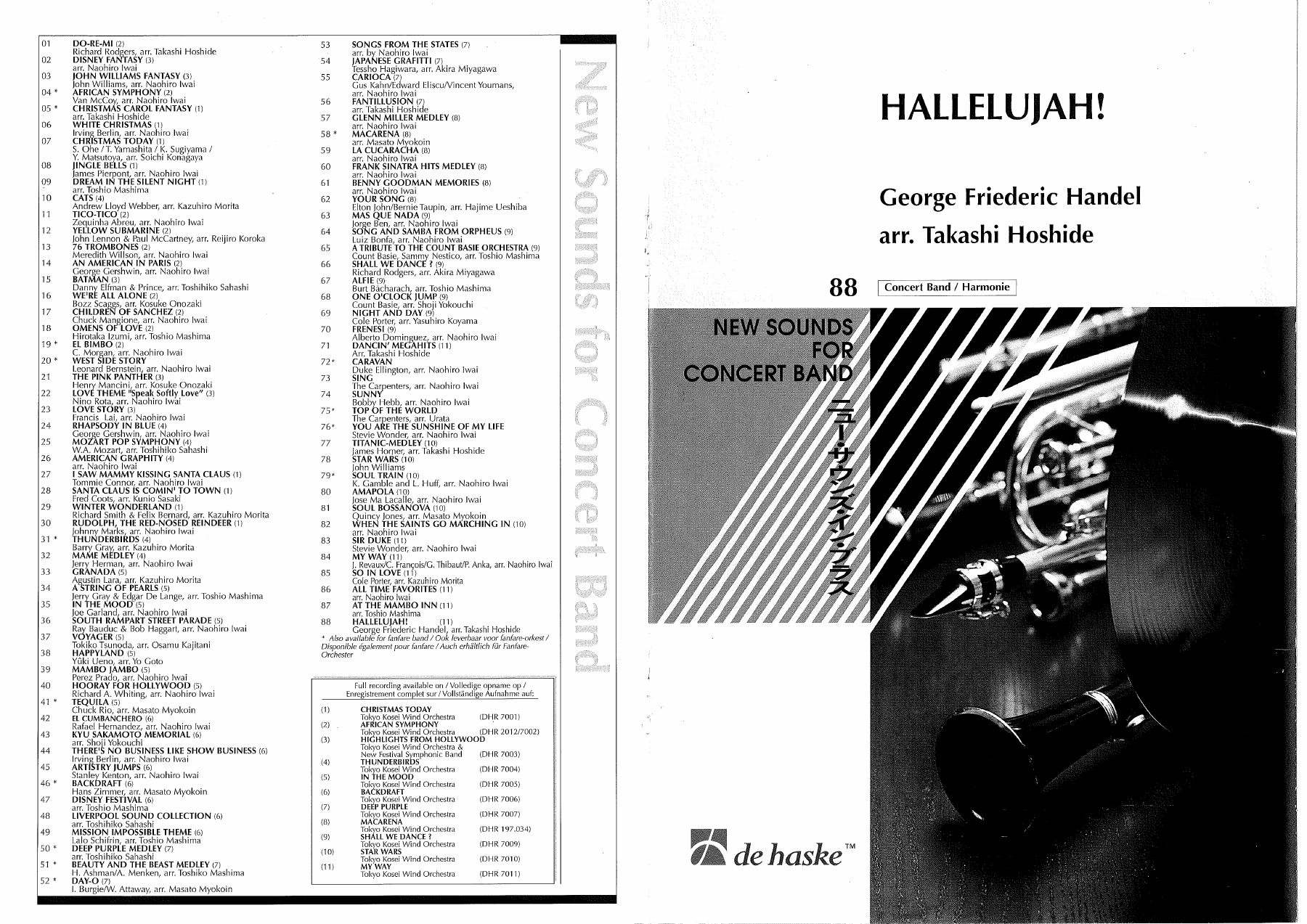 Hallelujah! — sheet music cover (first page)