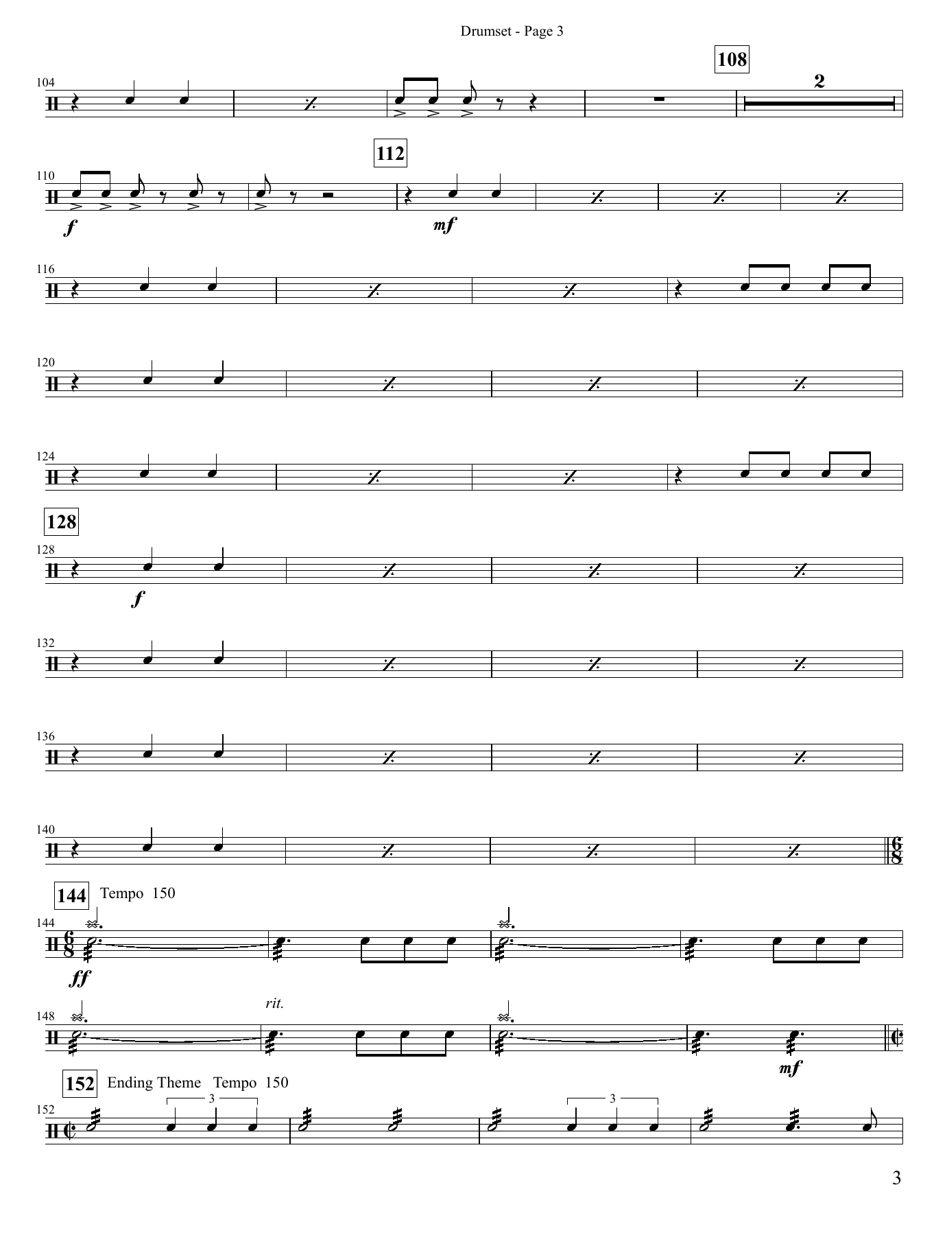 Drumset — page 3