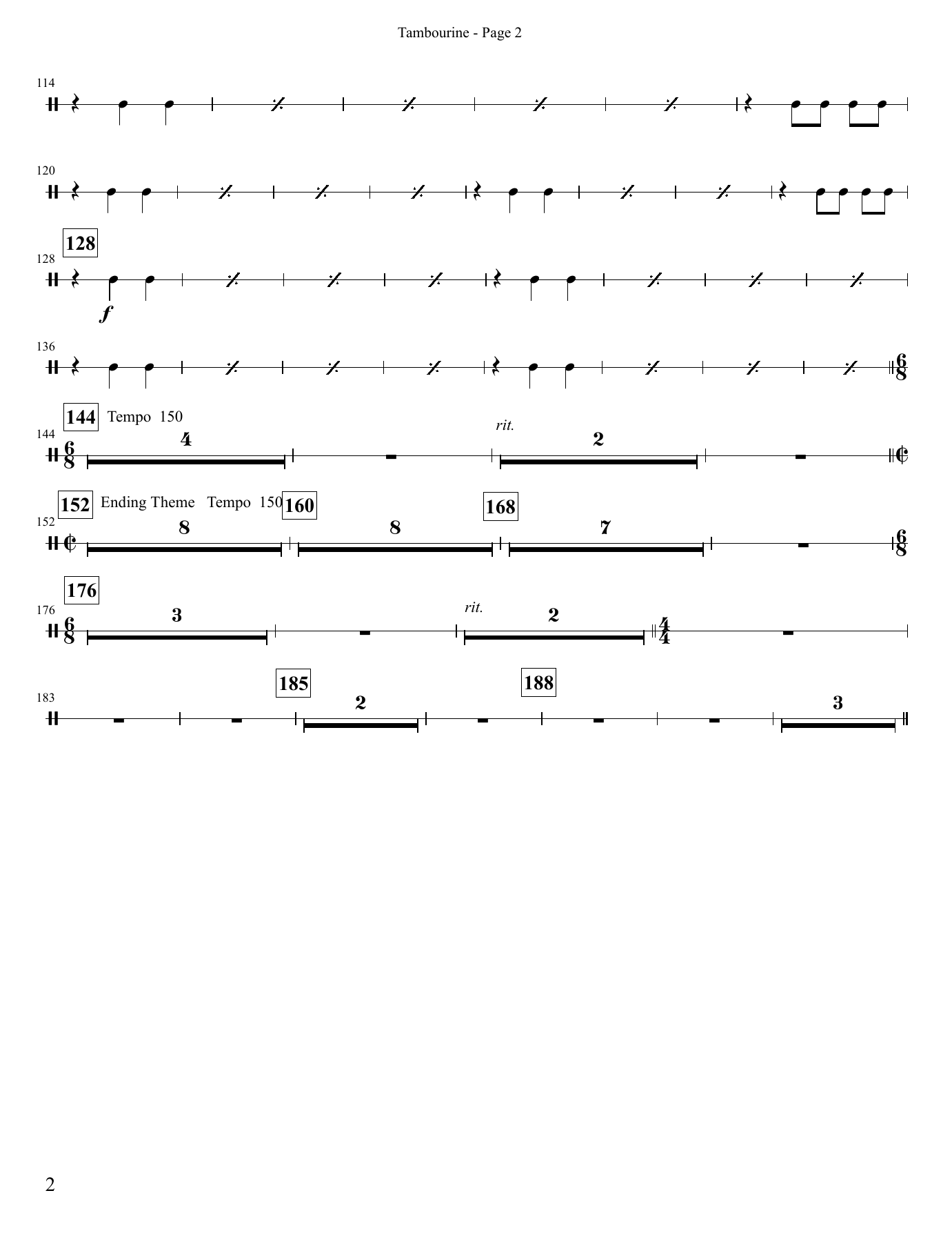 Tambourine — page 2