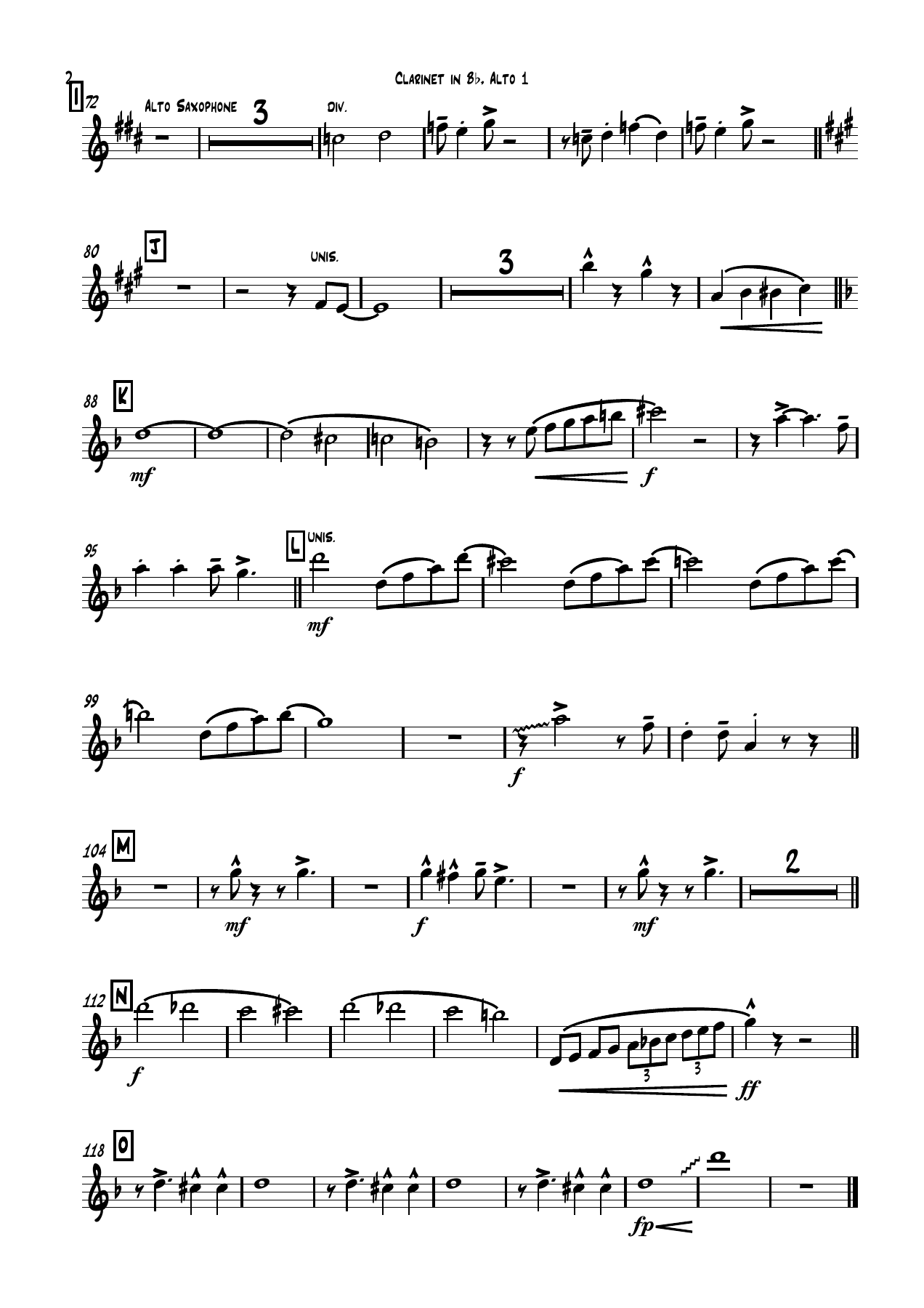 Puttin on the Ritz Clarinet in Bb, Alto — page 2