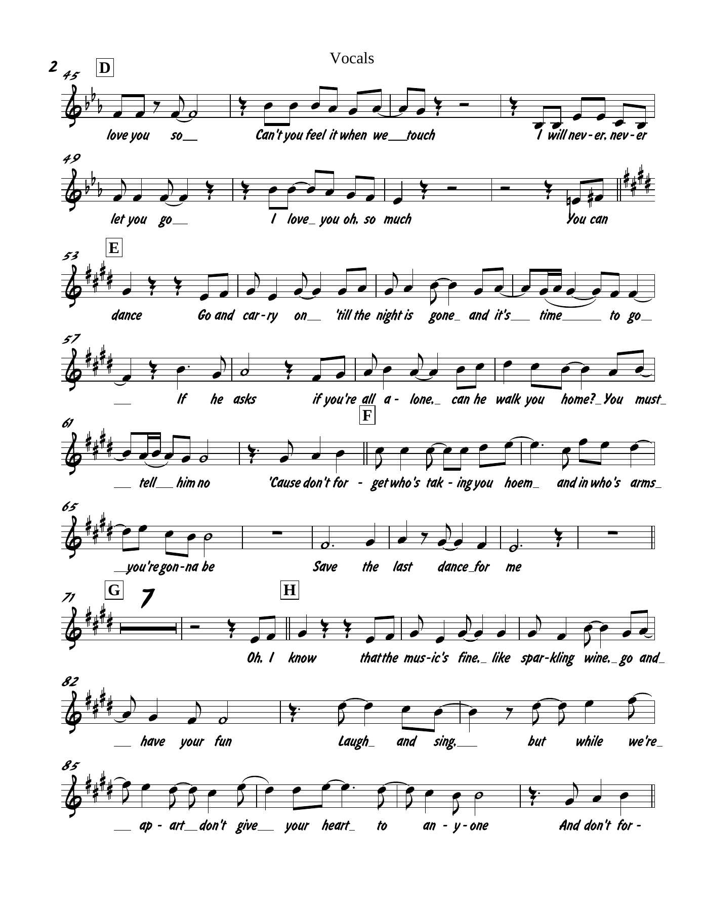 Michael Buble-Save the Last Dance-SheetMusicTradeCom — page 2