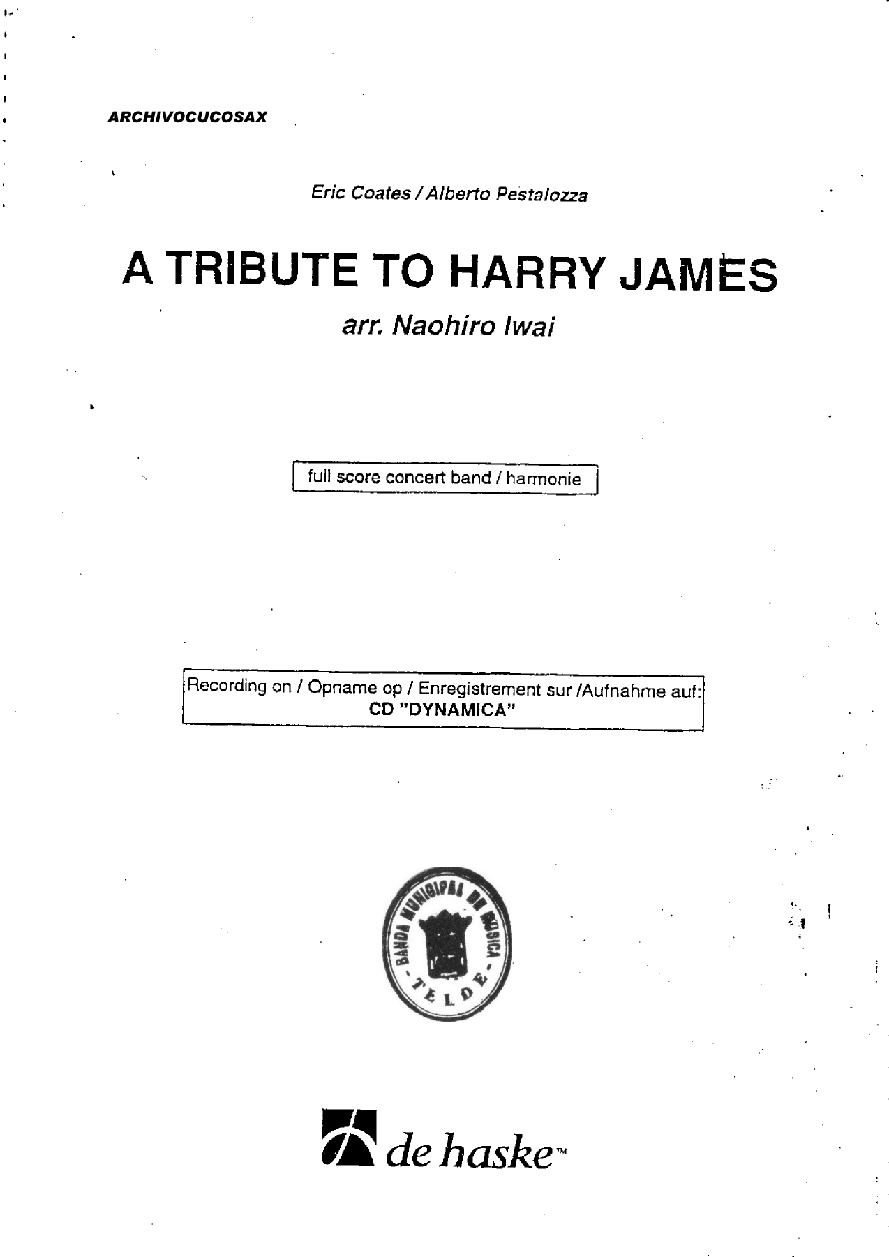 tribute to harry james-score — page 2
