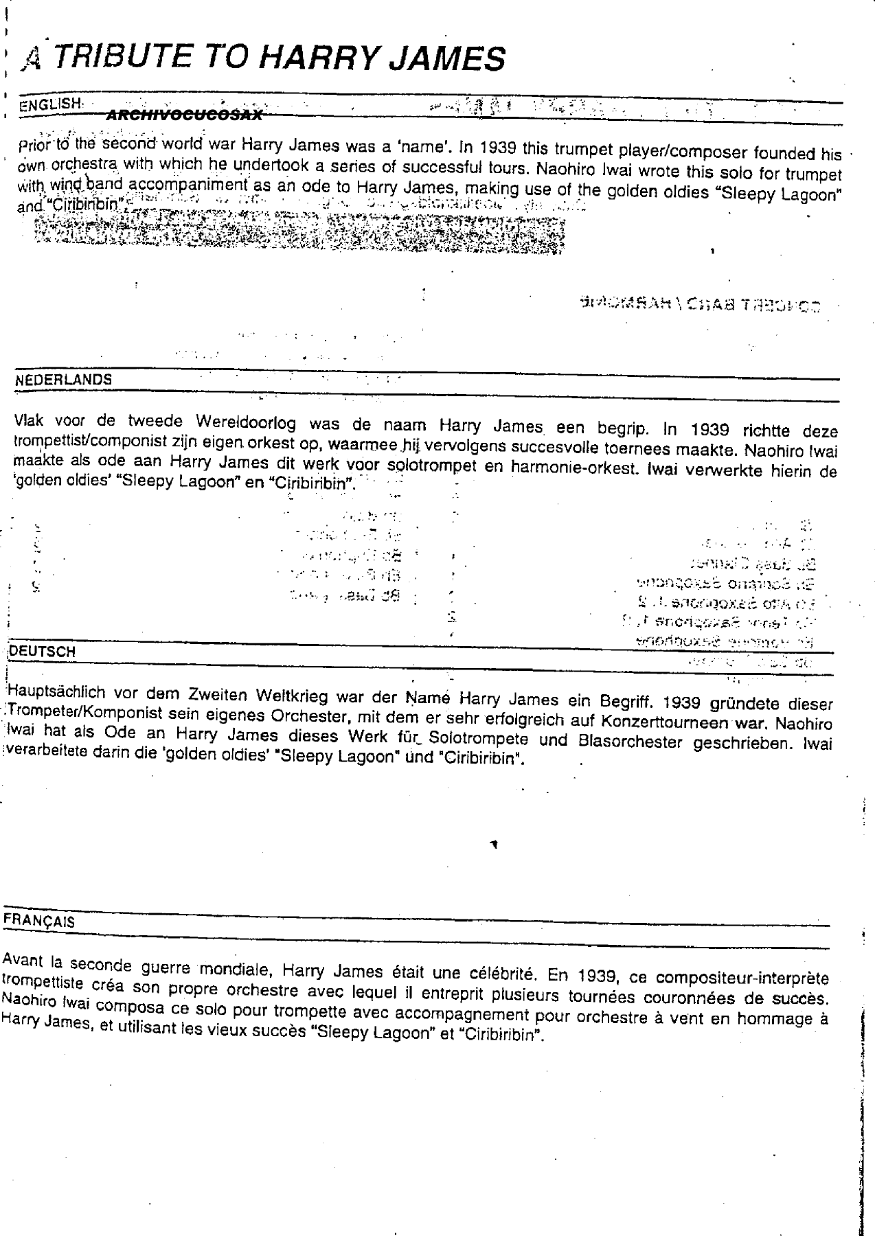 tribute to harry james-score — page 3