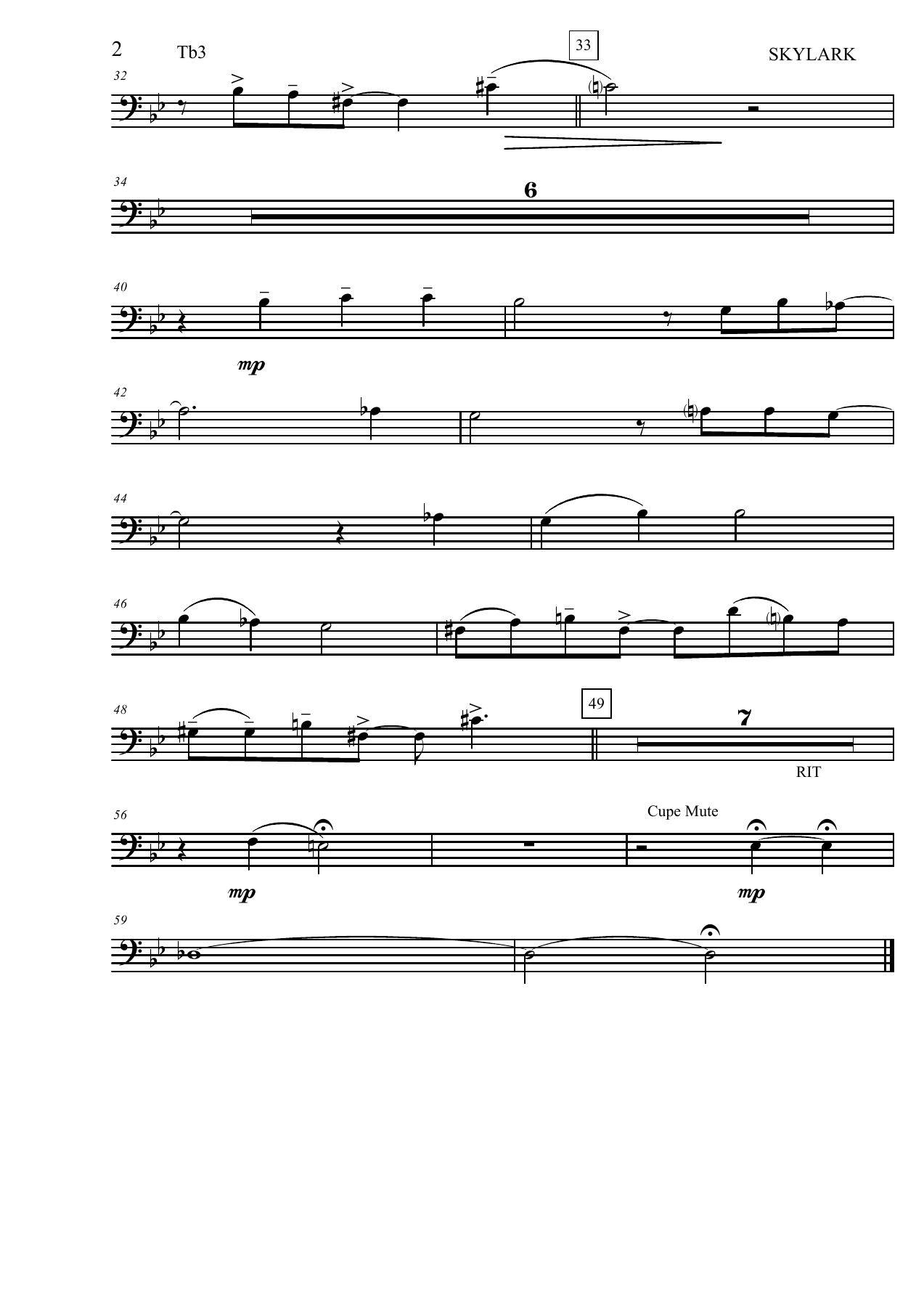 Skylark Trombone — page 2