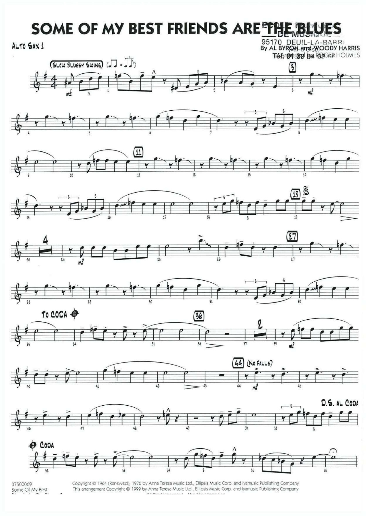 Some of my best - 01 Sax Alto — sheet music preview