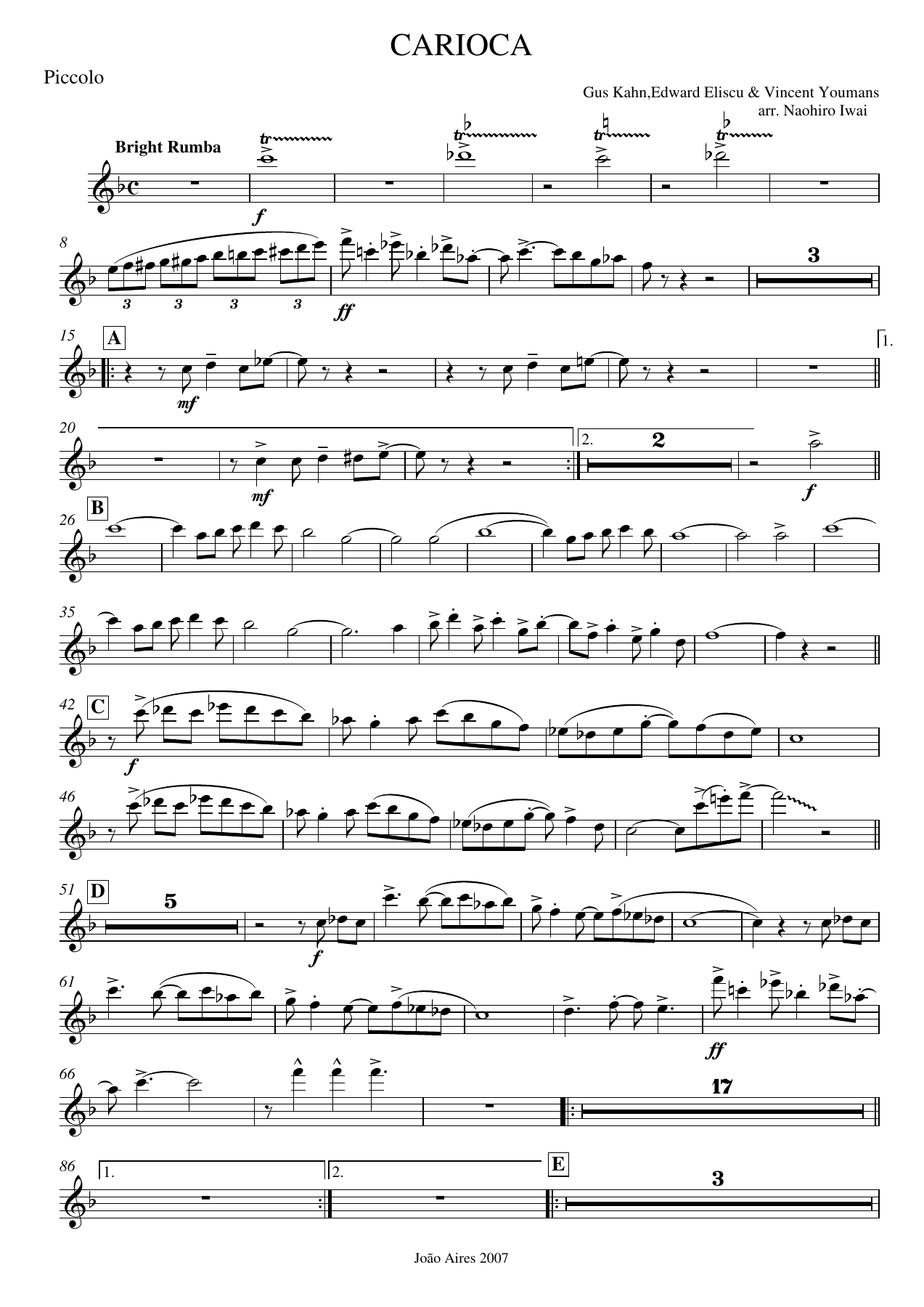 Flautim Do — sheet music cover (first page)