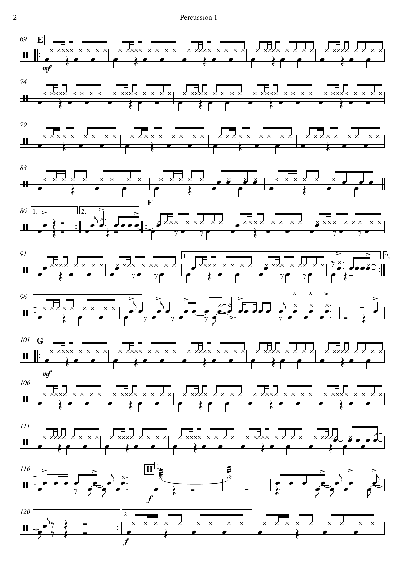 Percussao I — page 2