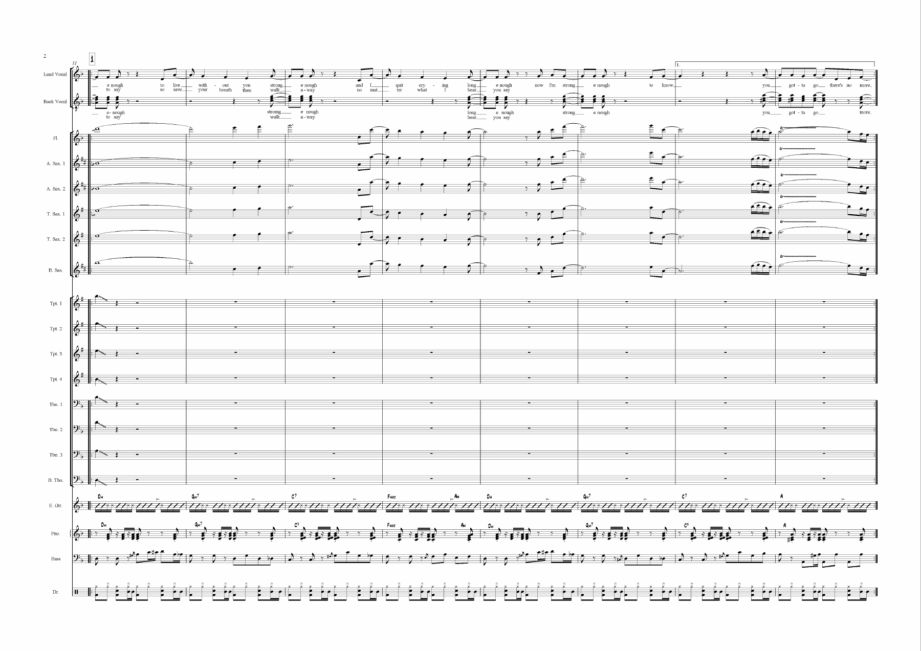 Strong Enough - Cm - Cher - Boris Myagkov - Vocal Group — page 2