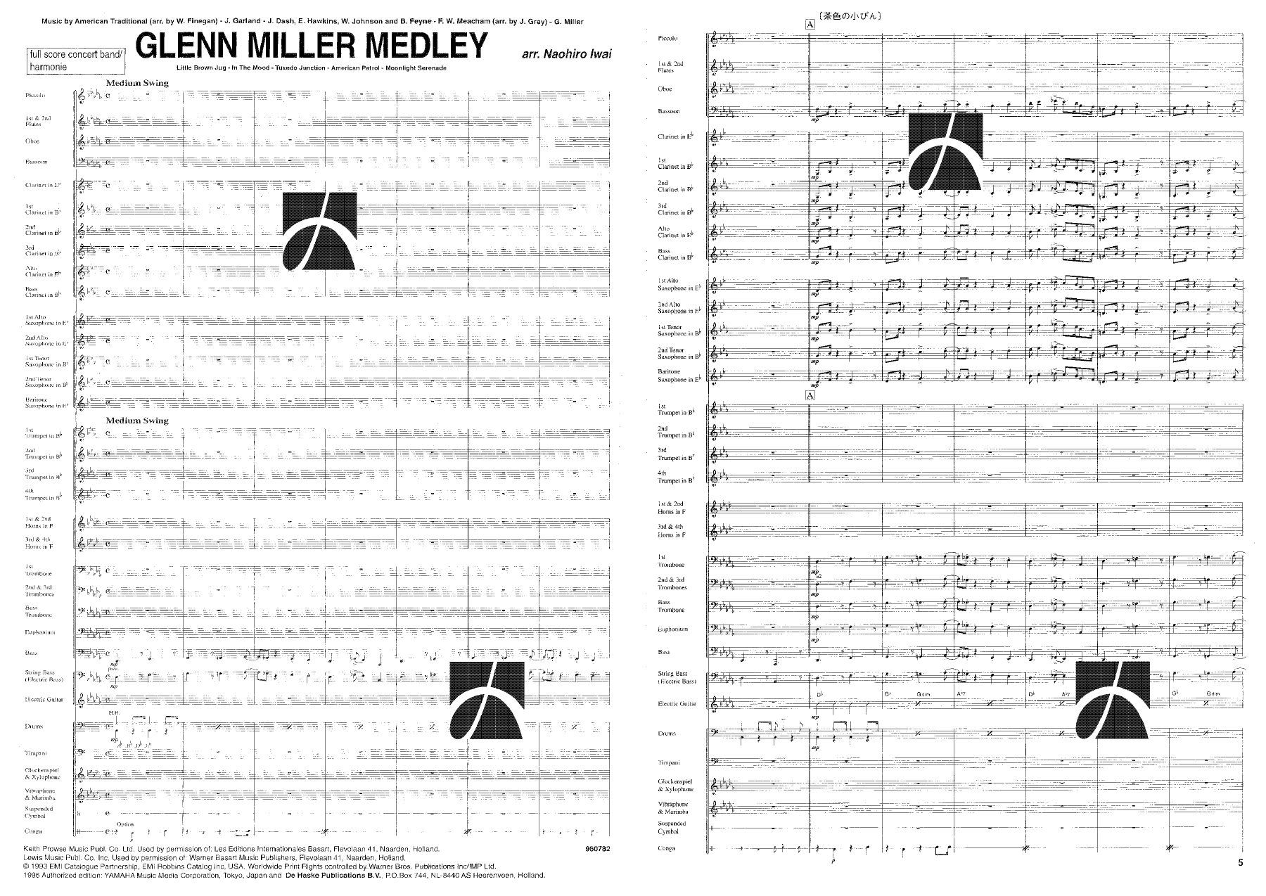 glen miller score — sheet music preview