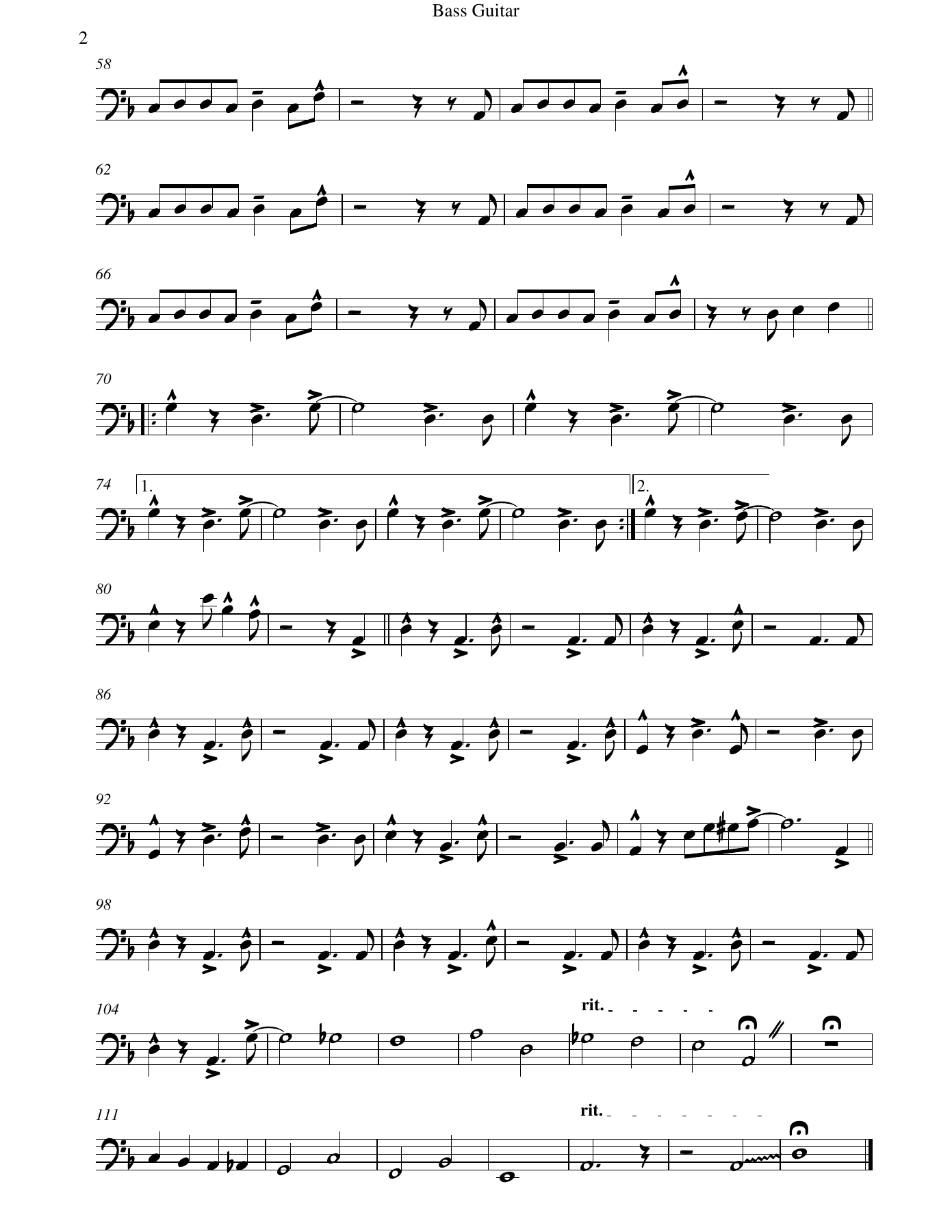 Summertime Bass — page 2