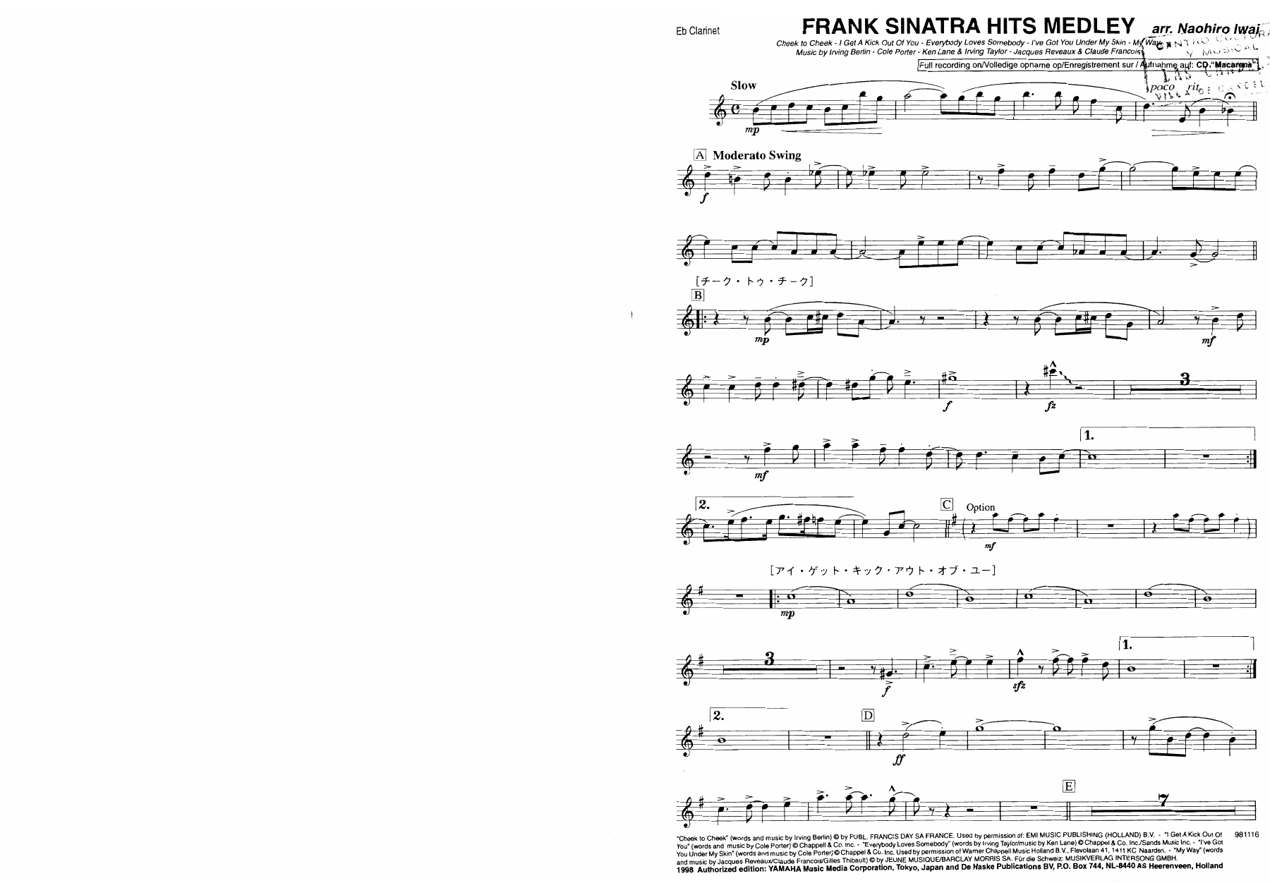 05 clarinete Mib requinto — sheet music cover (first page)