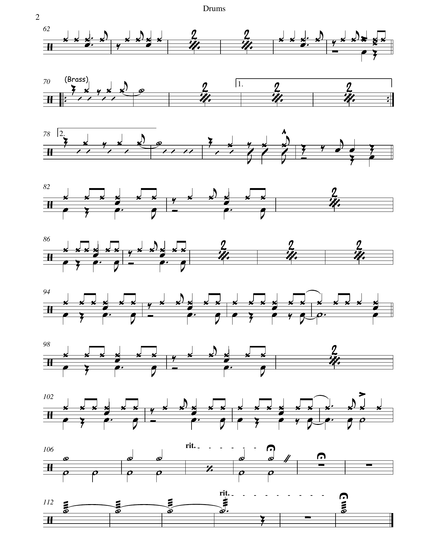 Summertime Drums — page 2