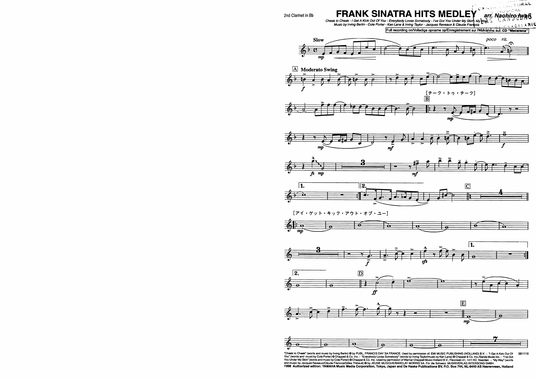 07 clarinete — sheet music cover (first page)