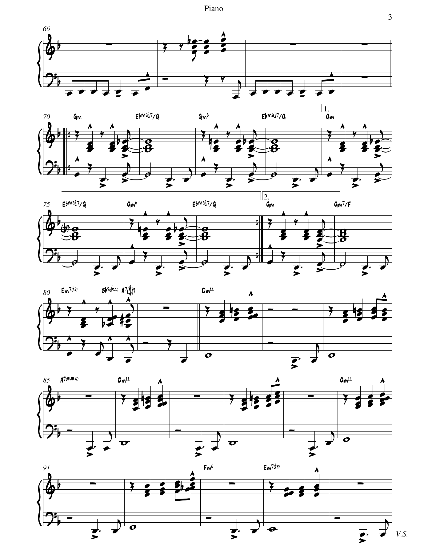 Summertime Piano — page 3