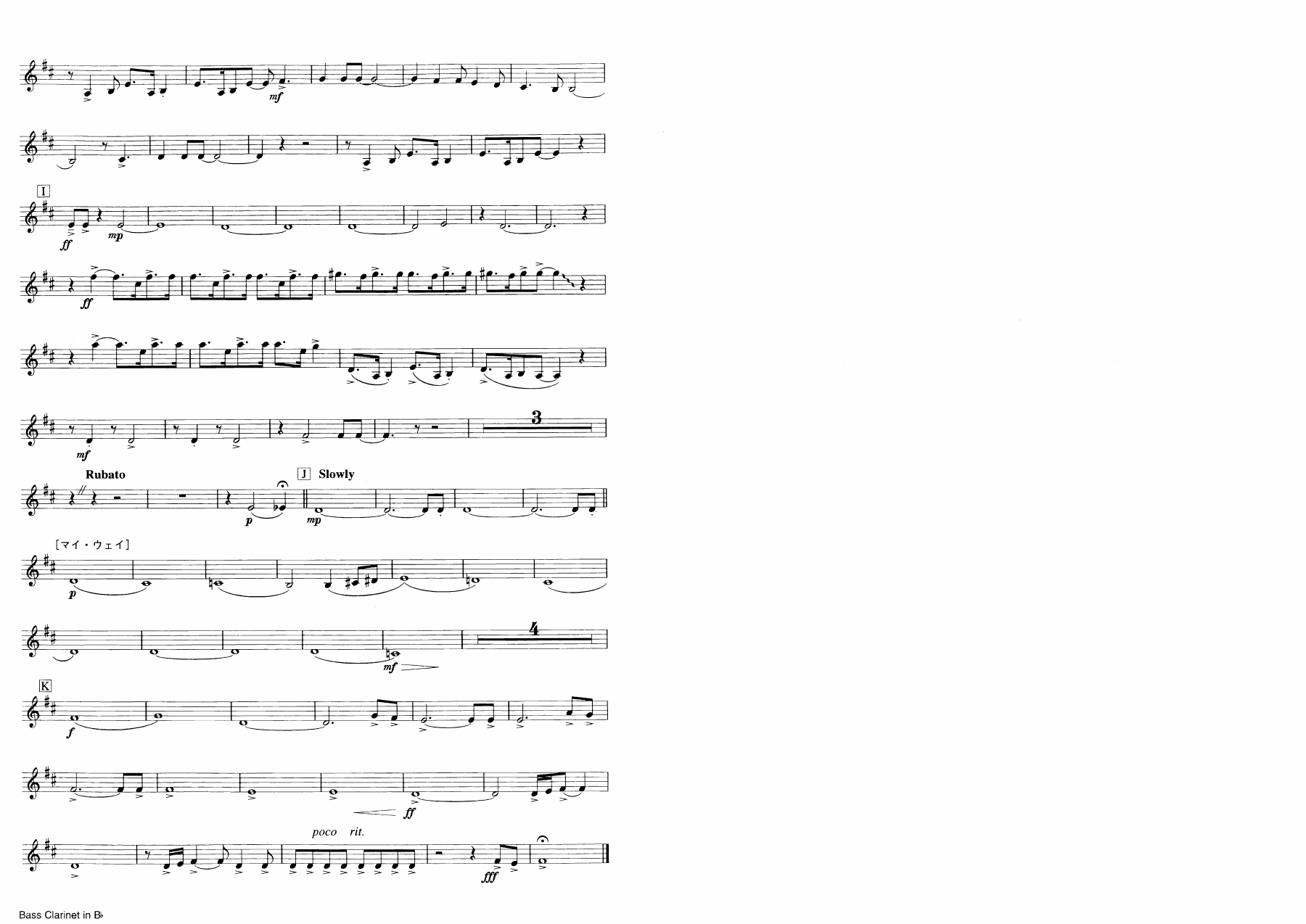 10 clarinete bajo — page 2