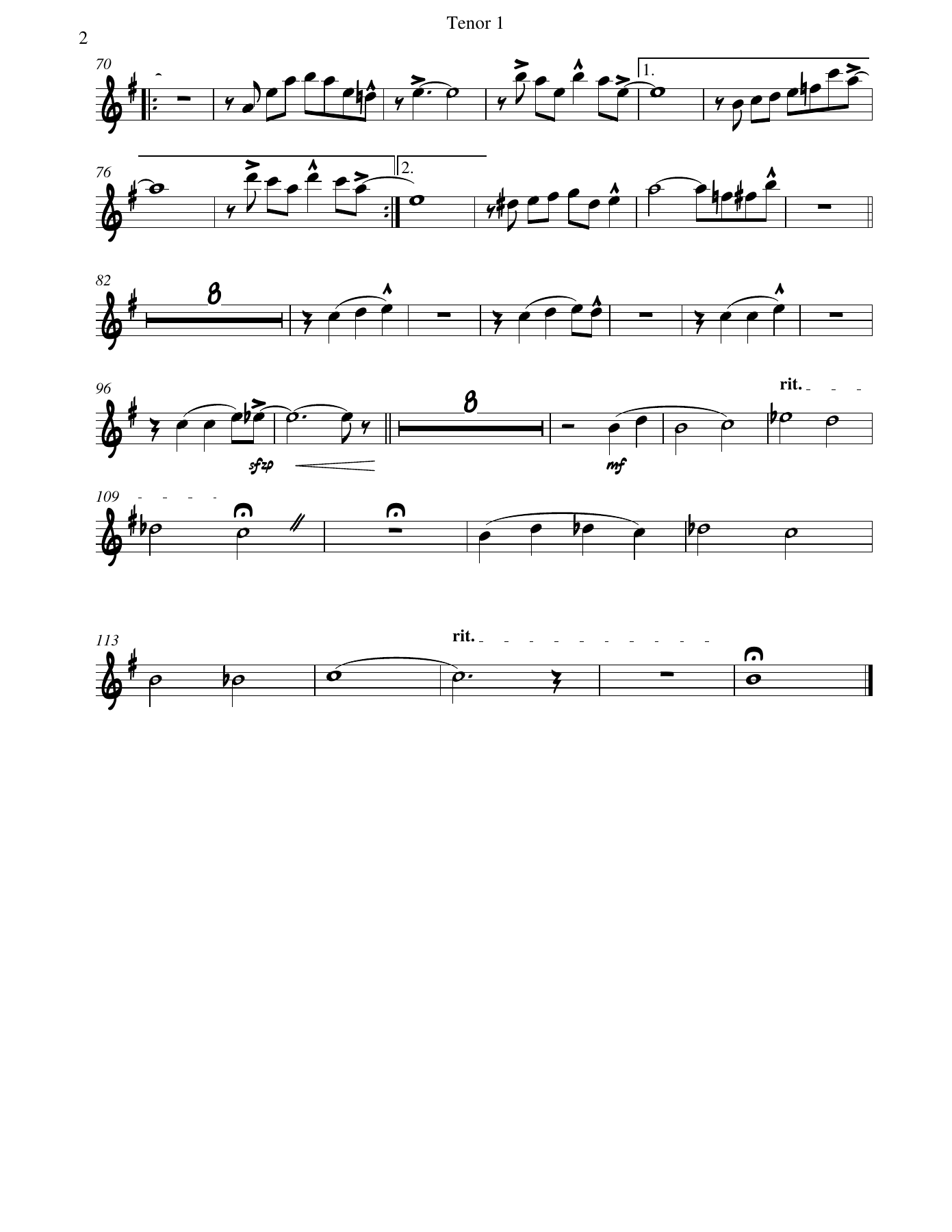Summertime tenor — page 2