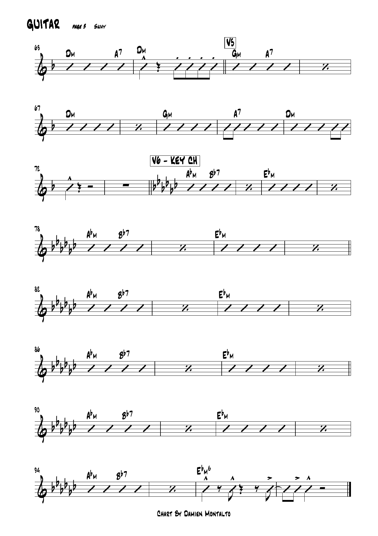 Sway GUITAR — page 3