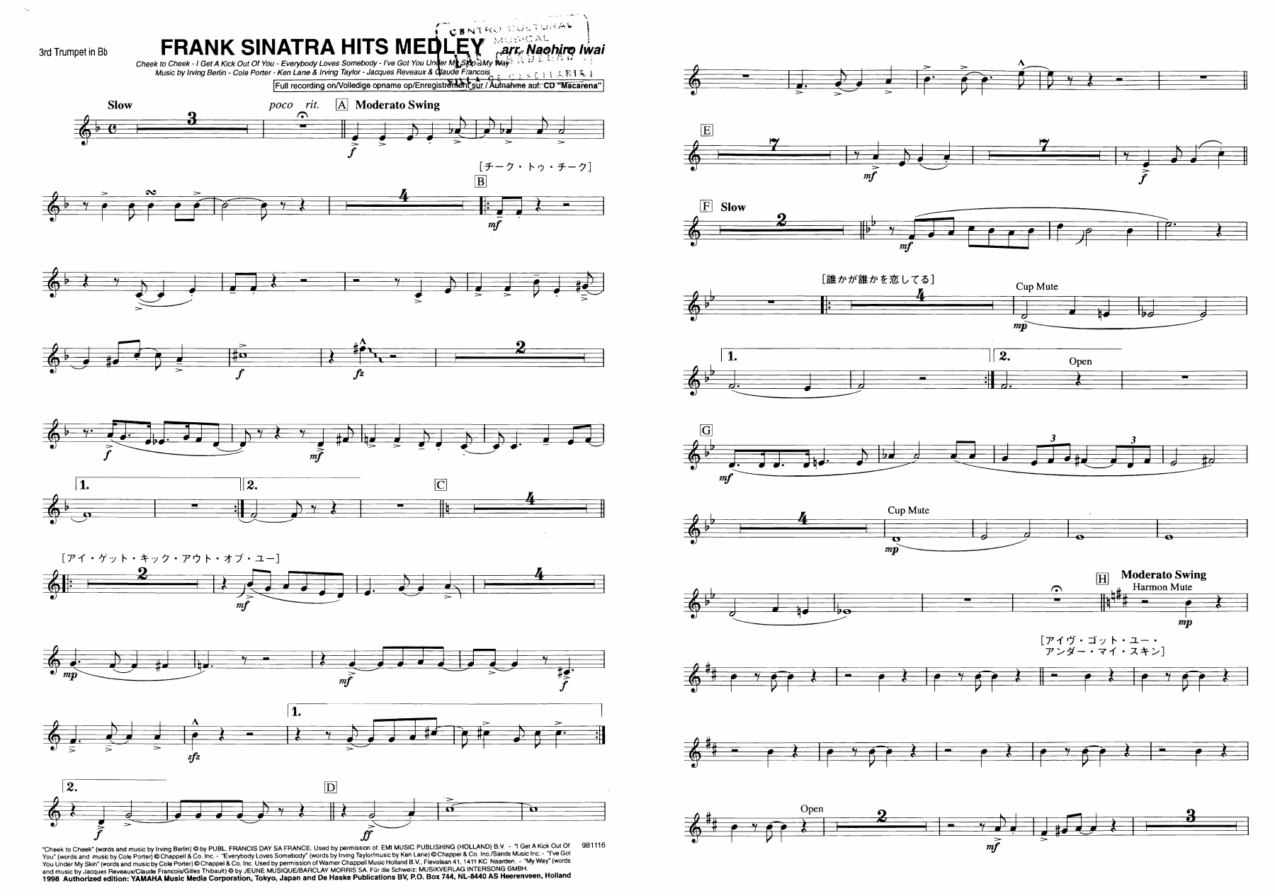 18 trompeta — sheet music preview