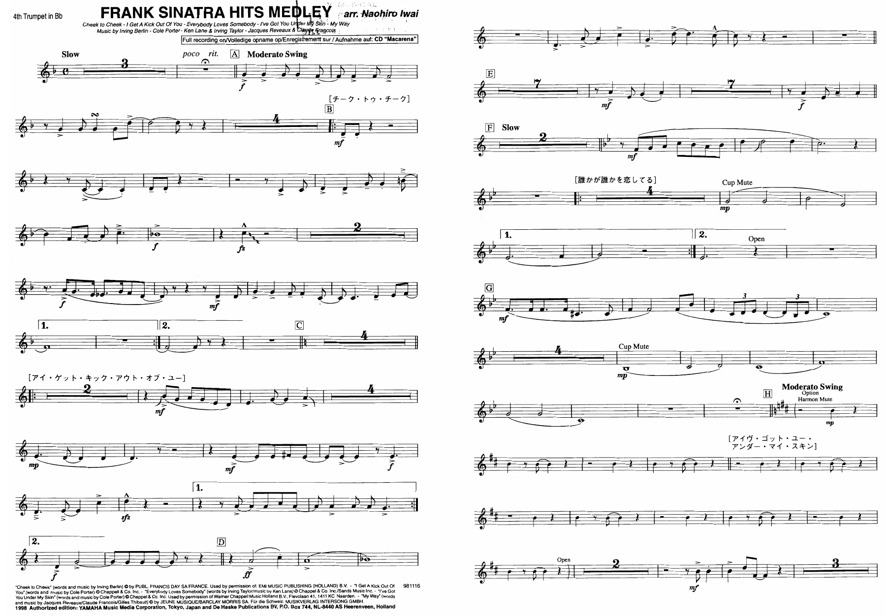 19 trompeta — sheet music cover (first page)