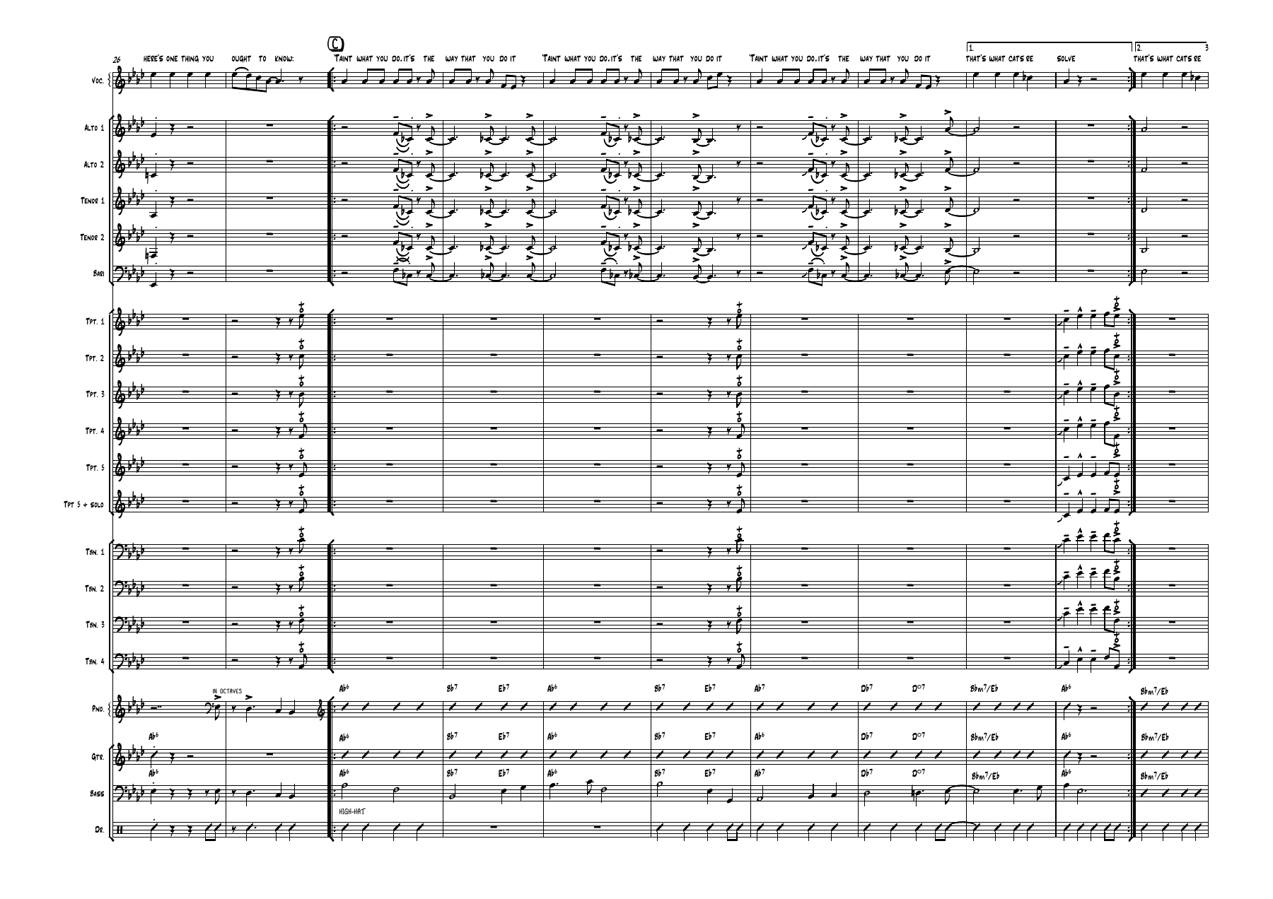 Taint what ya do Tonight Show Band Severinson voc sco — page 3