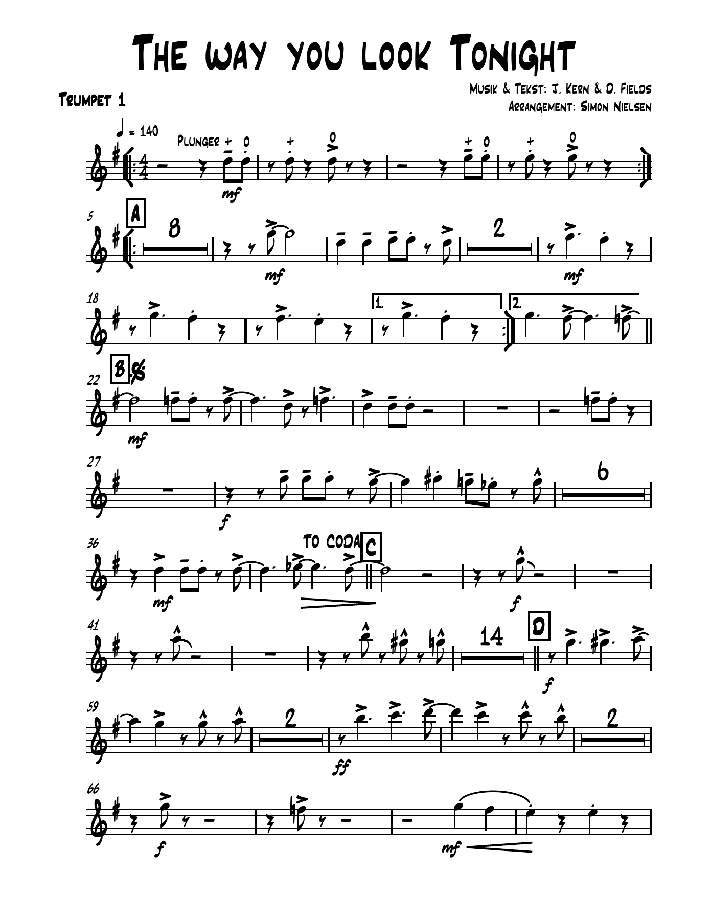 07 Trumpet — sheet music cover (first page)