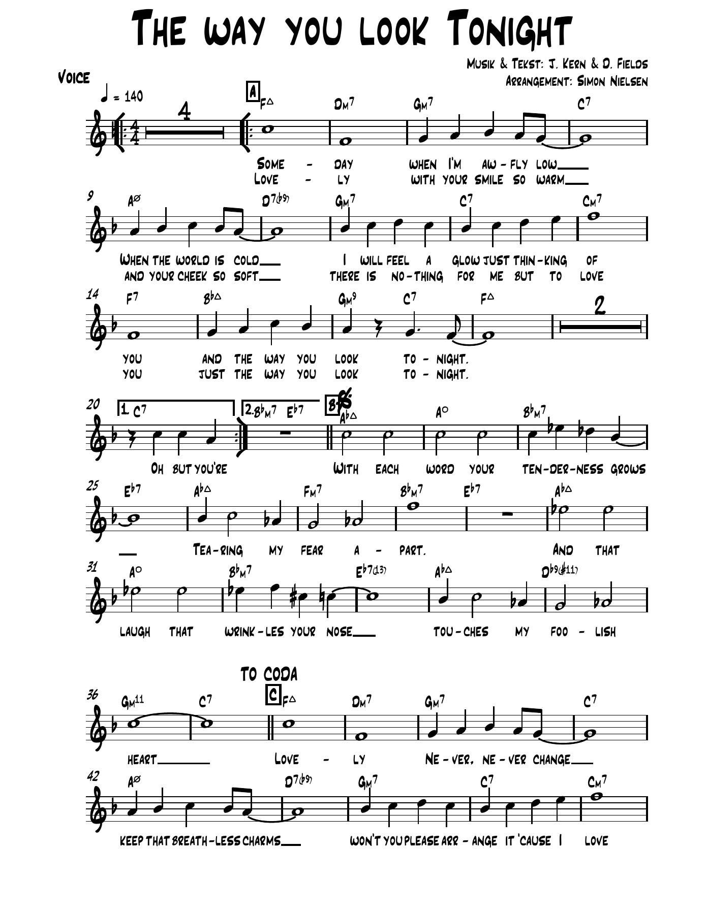 06 Voice — sheet music cover (first page)