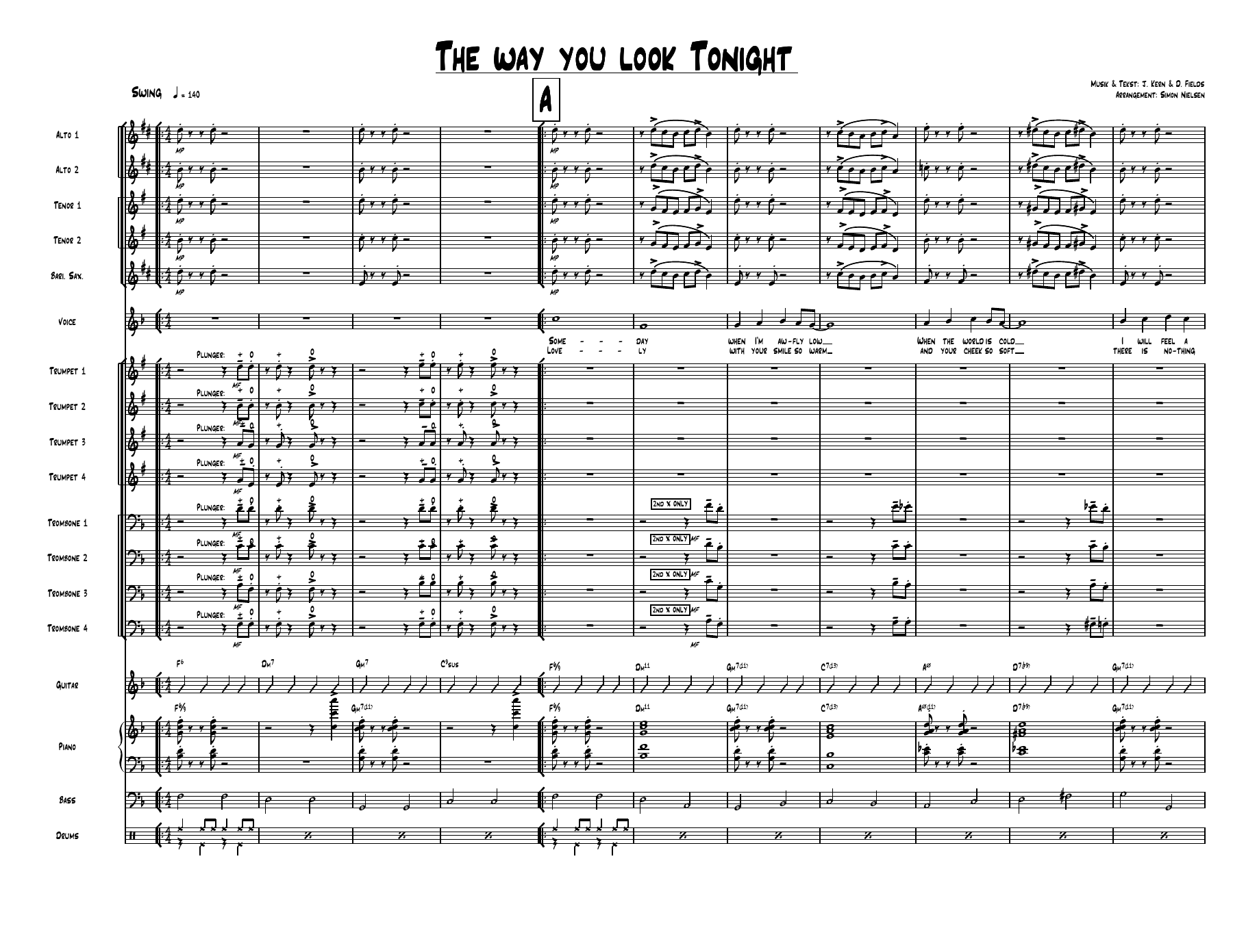 Partitur — sheet music cover (first page)