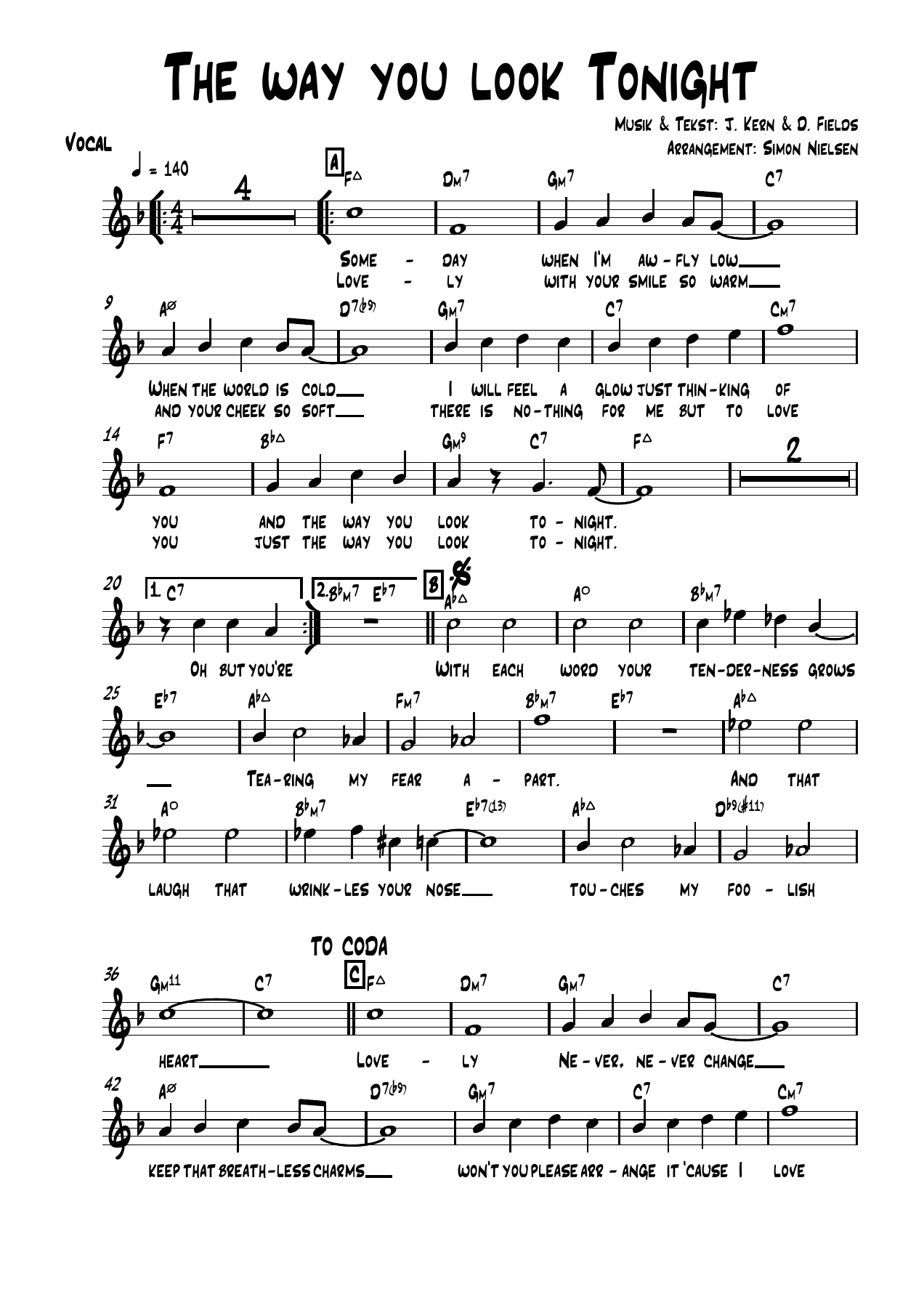 06 Vocal — sheet music cover (first page)